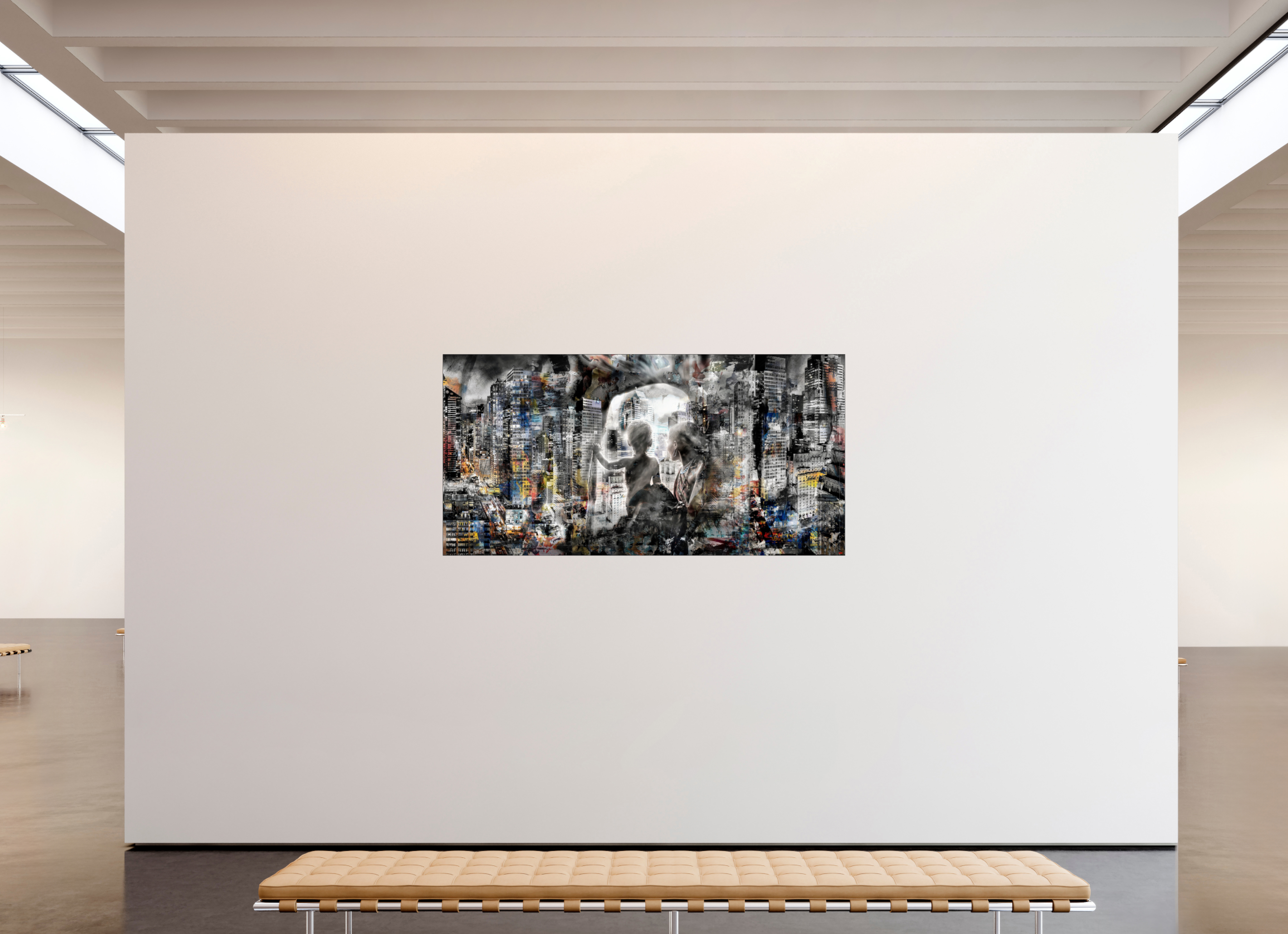 200 x 100 cm, Slimline Einfassung schwarz unter 2mm Acrylglas FA HP Sukama V