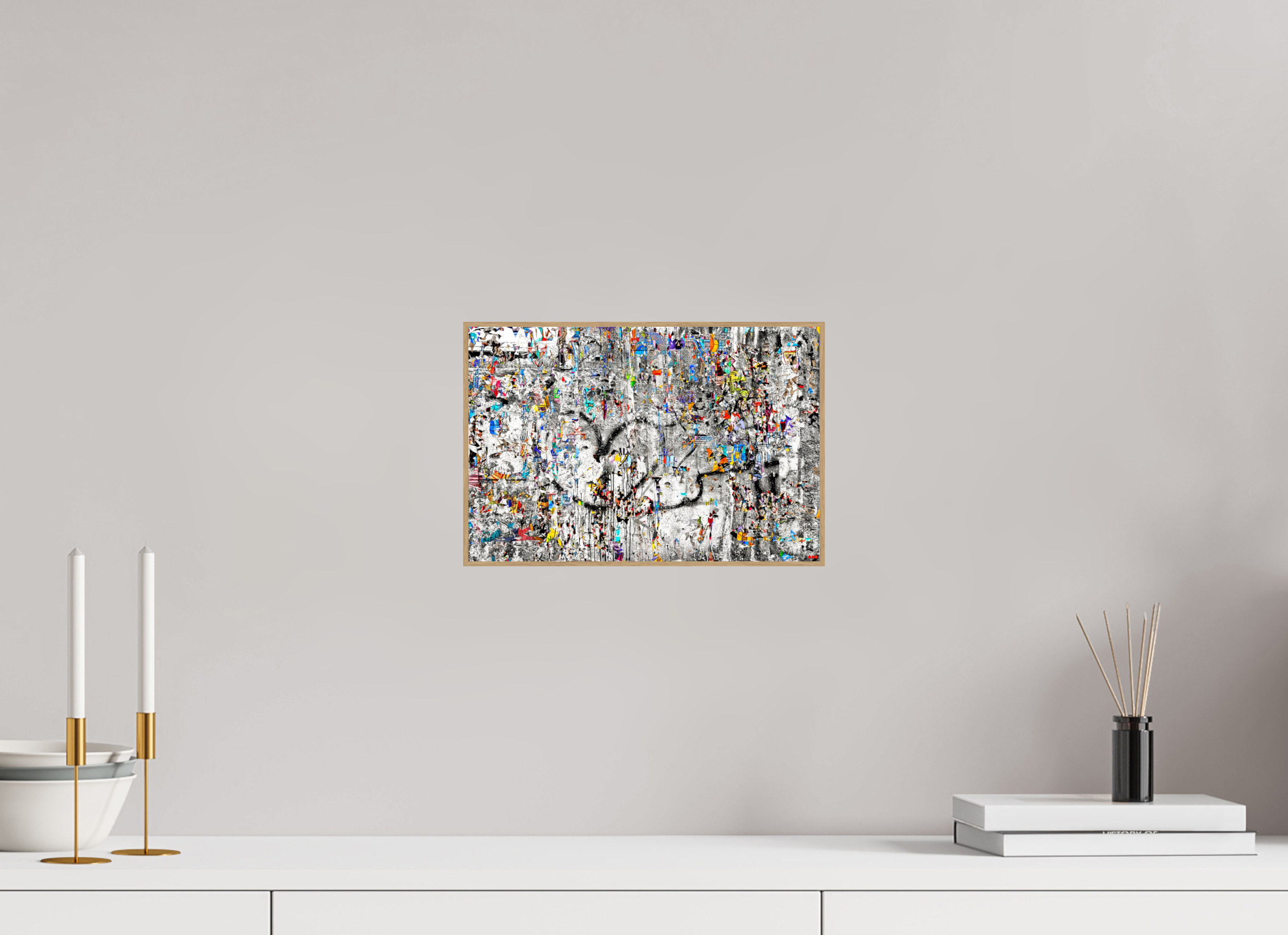 30 x 20 cm, Foto in ArtBox aus Massivholz Eiche natur RED³ SCSI Mu&