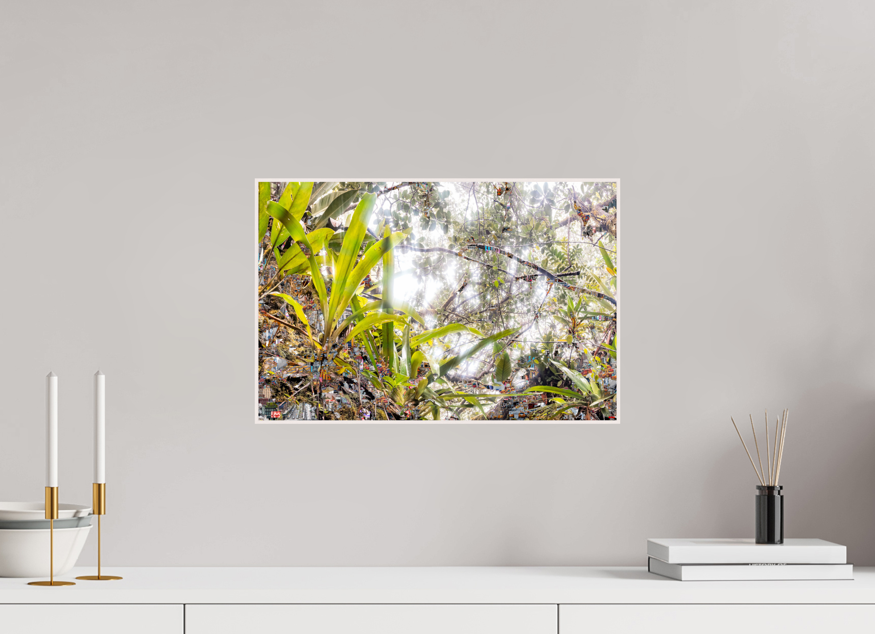 45 x 30 cm, Foto in ArtBox aus Massivholz Ahorn weiß RED³ HP Amara I