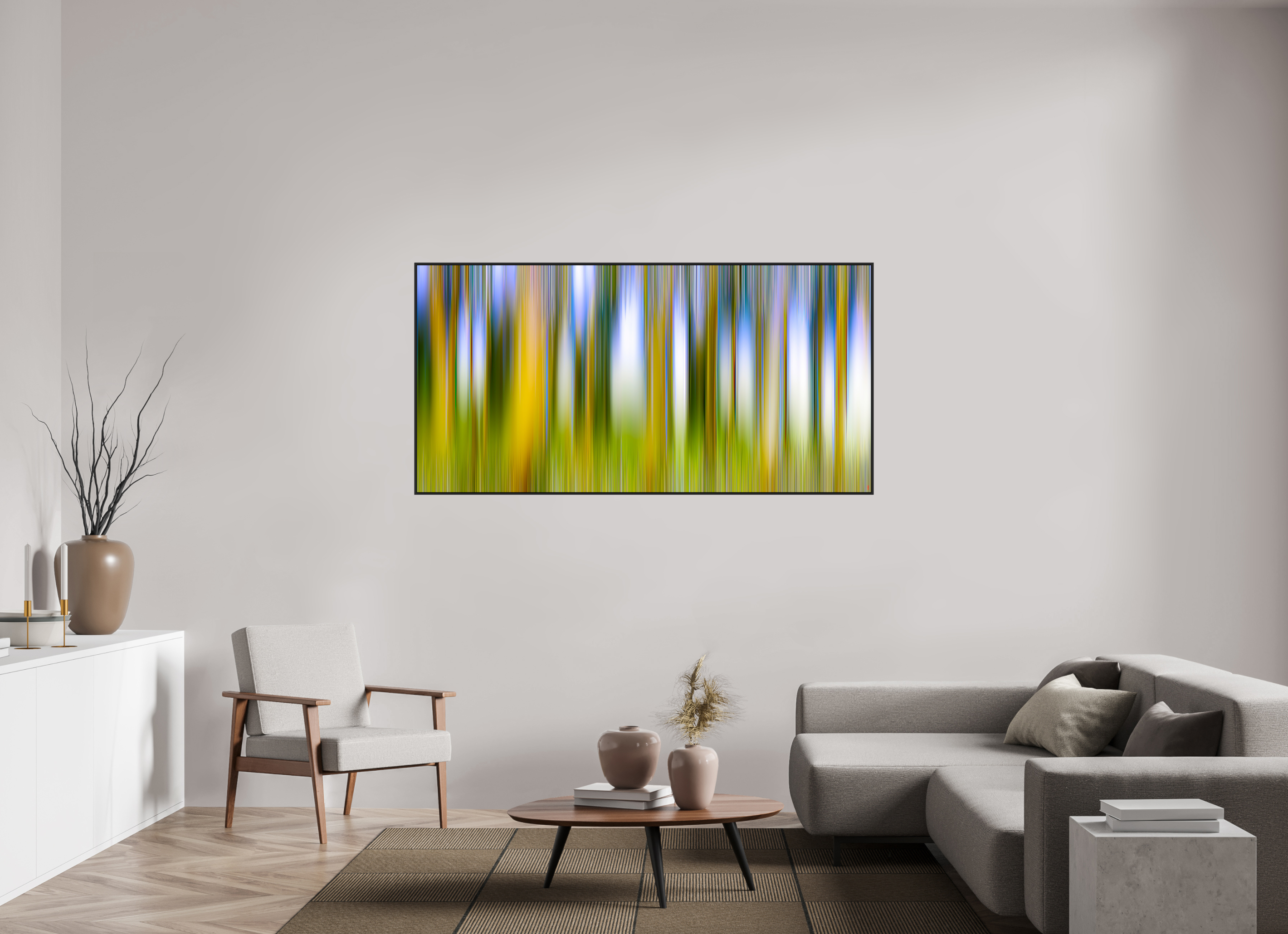 180 x 90 cm, Schattenfugen-Rahmen schwarz & 2mm Acrylglas FA PH Ayashe V