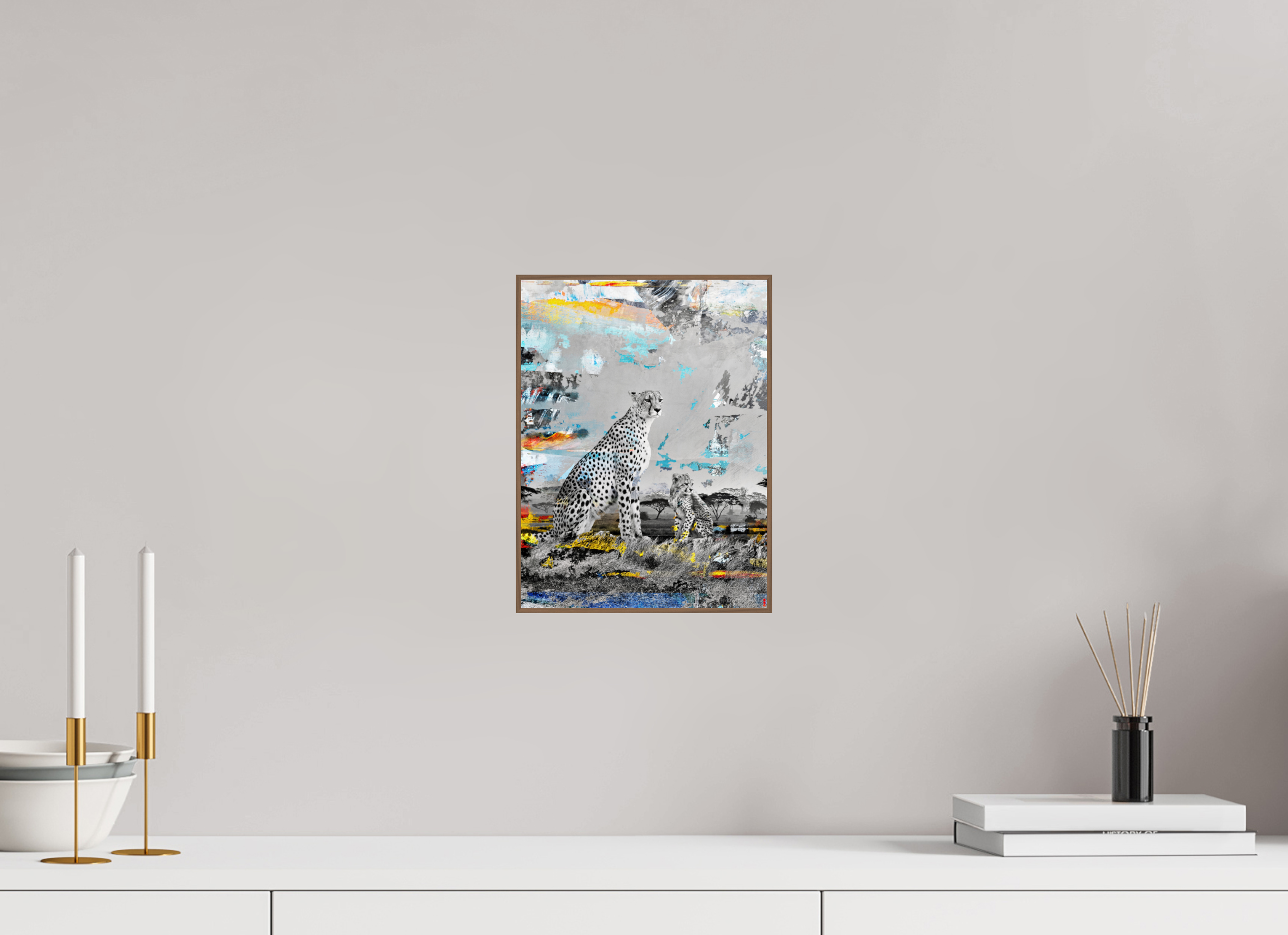 21 x 28 cm, Foto in ArtBox aus Massivholz Nussbaum RED³ WC Ladebayo III