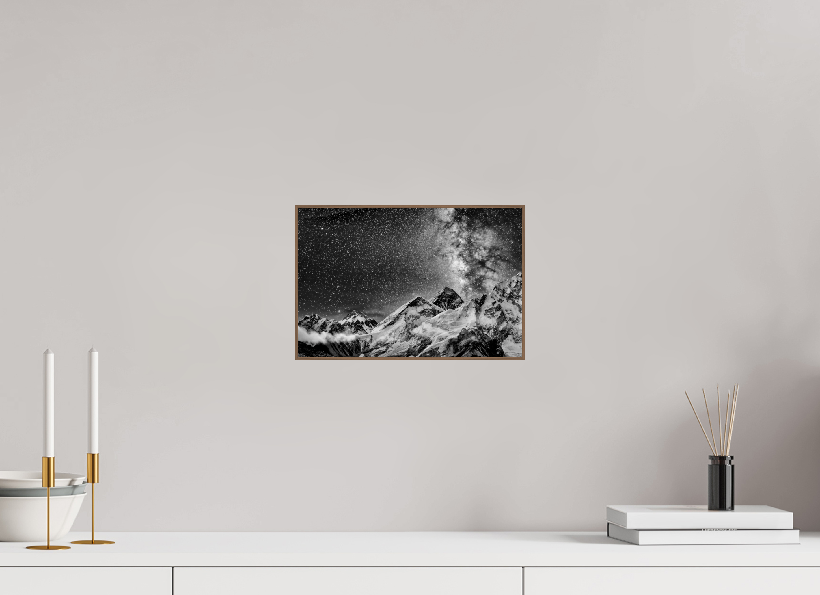 30 x 20 cm, Foto in ArtBox aus Massivholz Nussbaum RED³ Sopan I