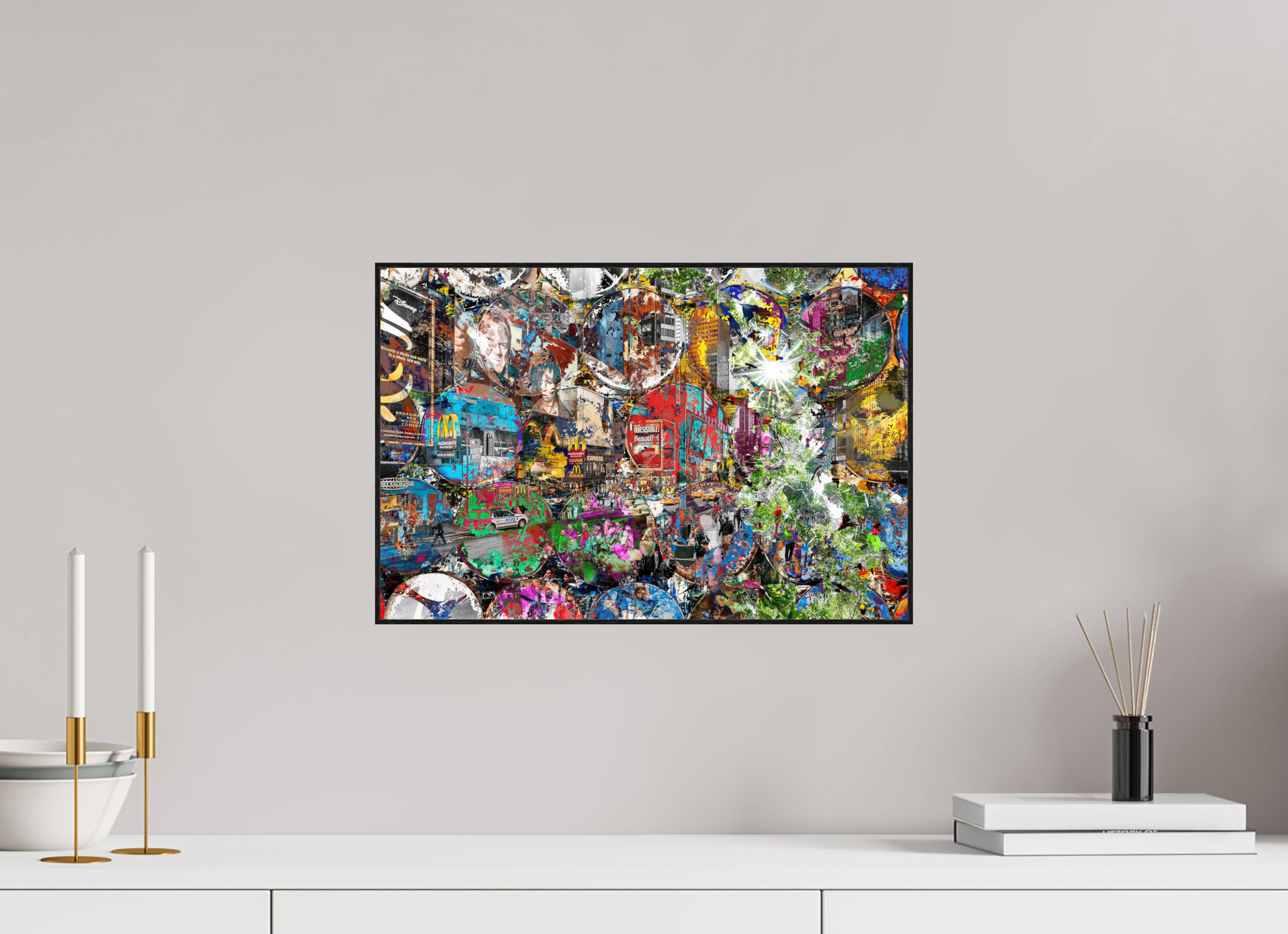 45 x 30 cm, Foto in ArtBox aus Massivholz Eiche schwarz RED³ HP Winston churchills boy I