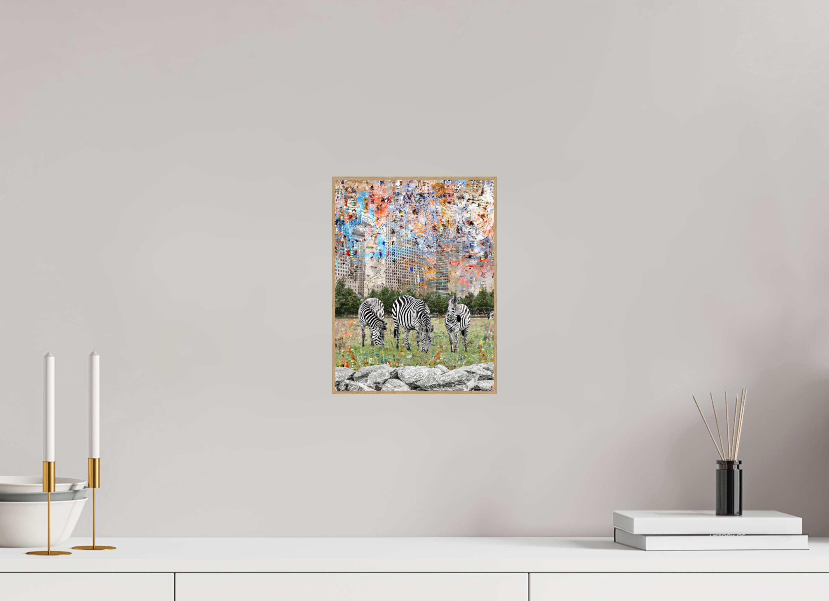 21 x 28 cm, Foto in ArtBox aus Massivholz Eiche natur RED³ WC Amaya III