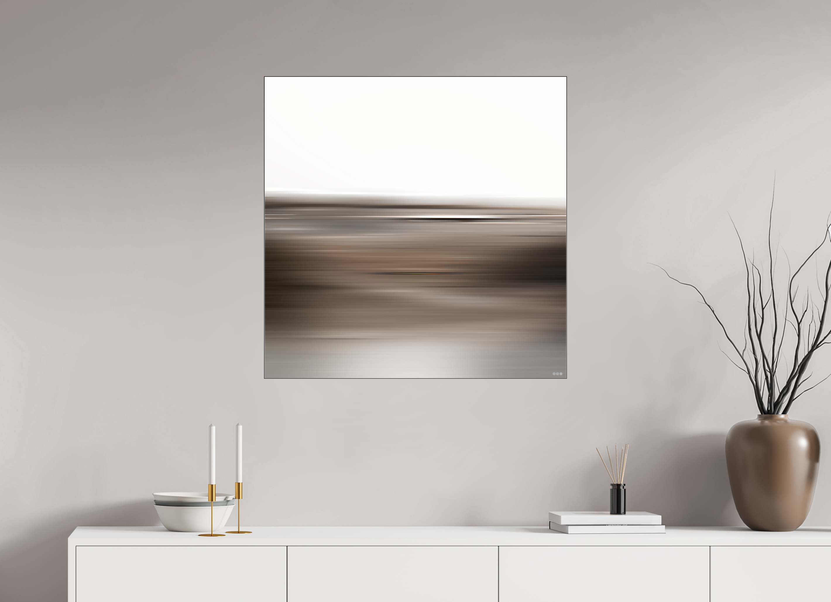 80 x 80 cm, Slimline Einfassung schwarz unter 2mm Acrylglas FA PH Adisa II