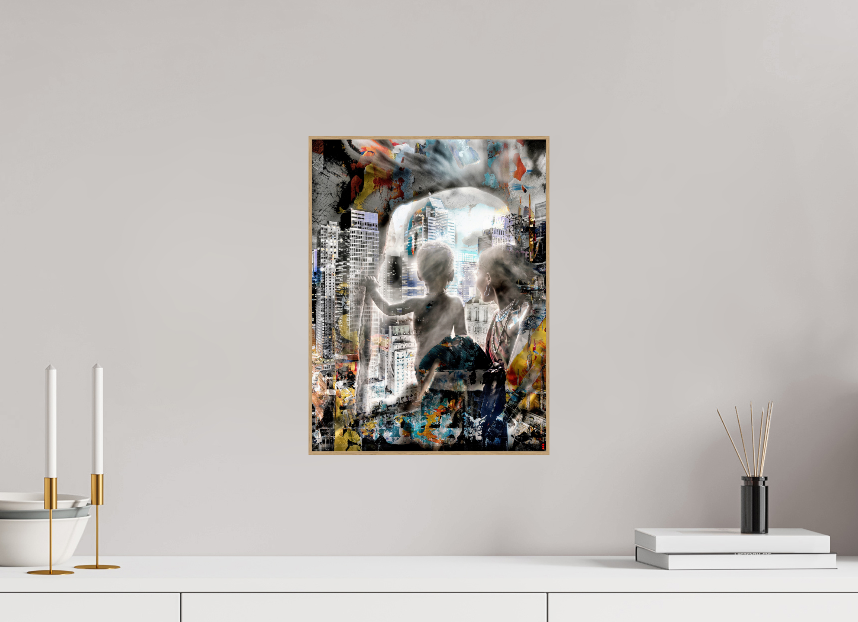 30 x 40 cm, Foto in ArtBox aus Massivholz Eiche natur RED³ HP Sukama III