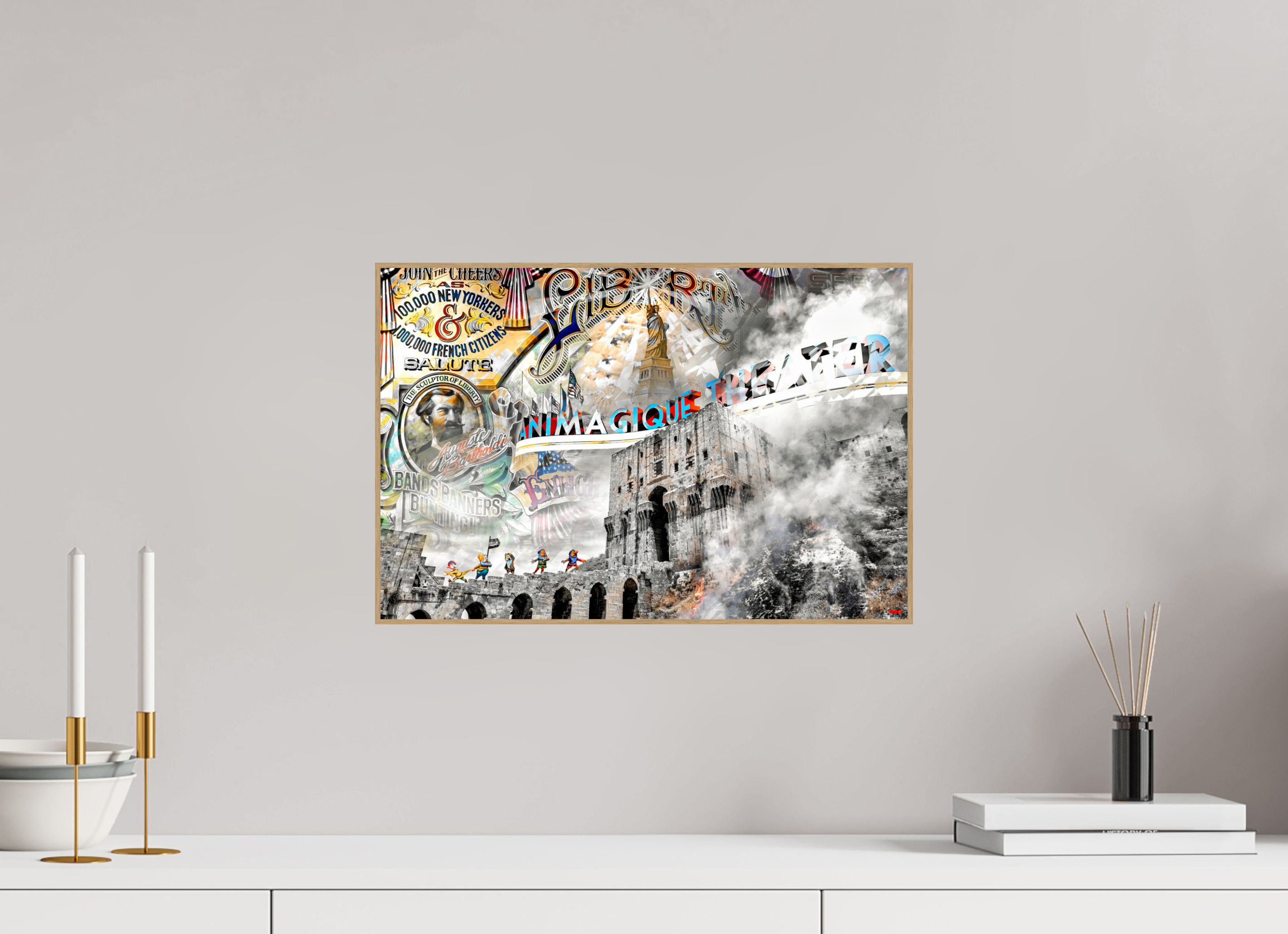 45 x 30 cm, Foto in ArtBox aus Massivholz Eiche natur RED³ SCSI Mumtaz I