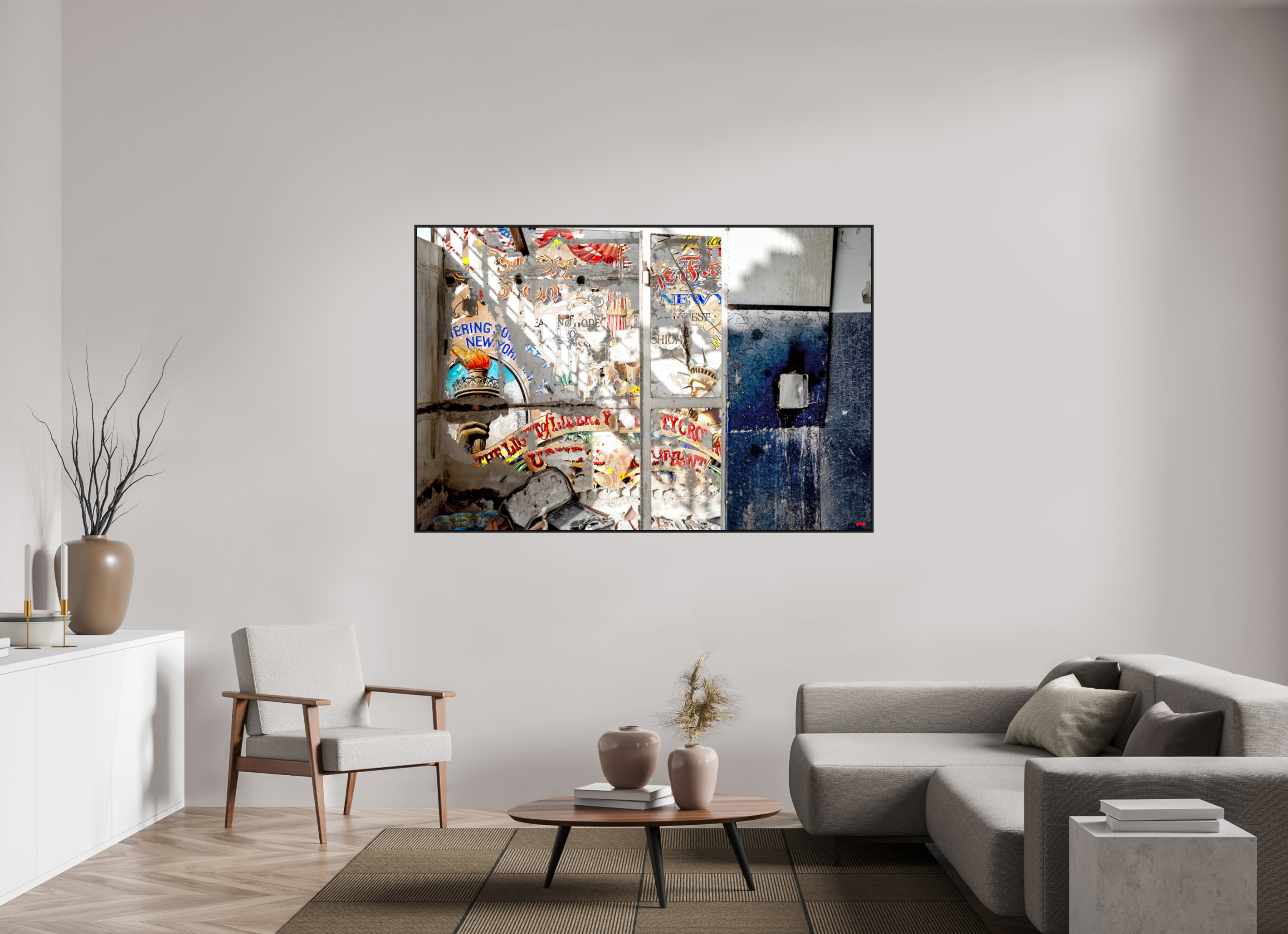 180 x 120 cm, Schattenfugen-Rahmen schwarz & 2mm Acrylglas FA SCSI Malahat I