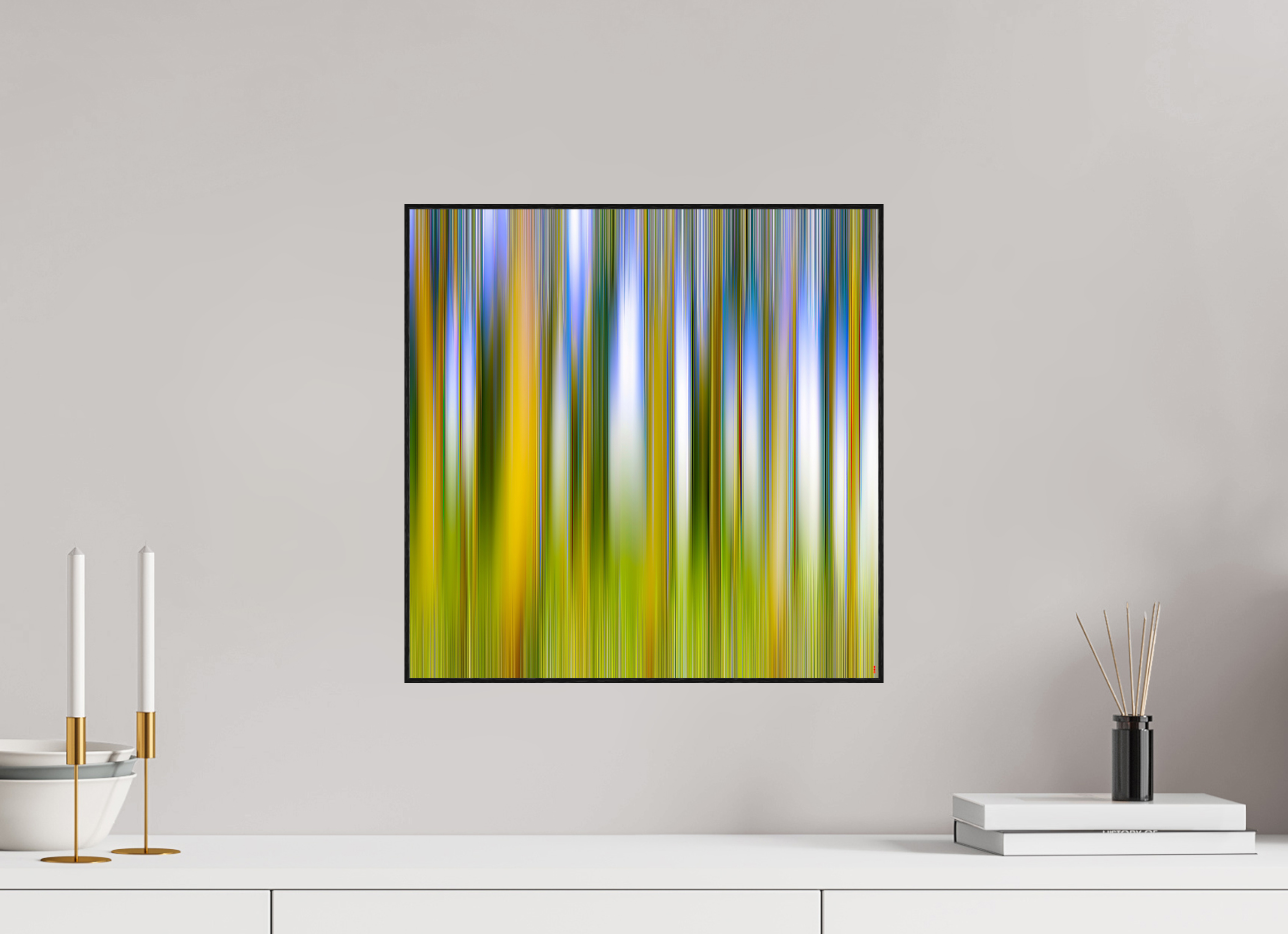 40 x 40 cm, Foto in ArtBox aus Massivholz Eiche schwarz RED³ PH Ayashe II