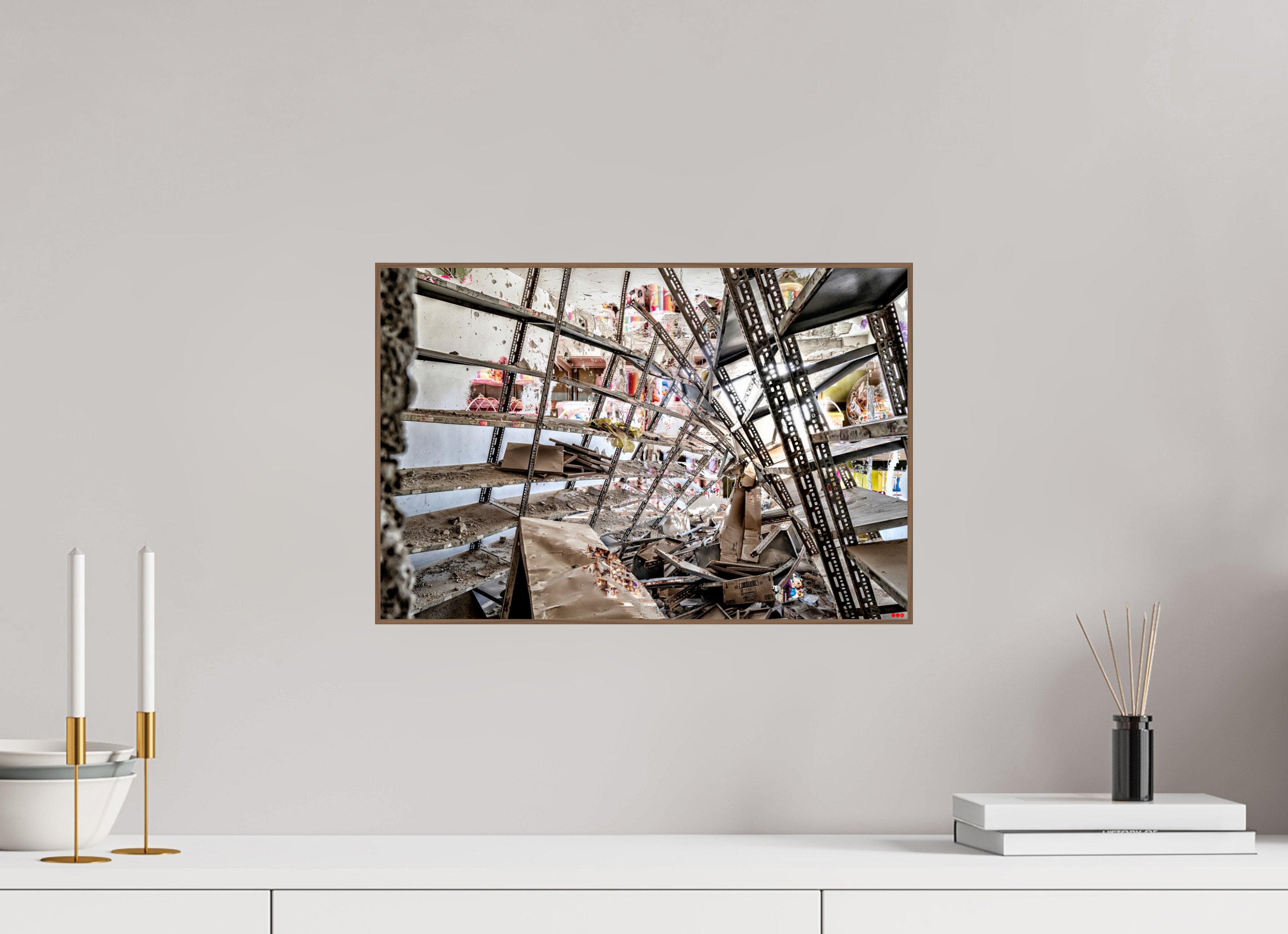 45 x 30 cm, Foto in ArtBox aus Massivholz Nussbaum RED³ SCSI Mahira I