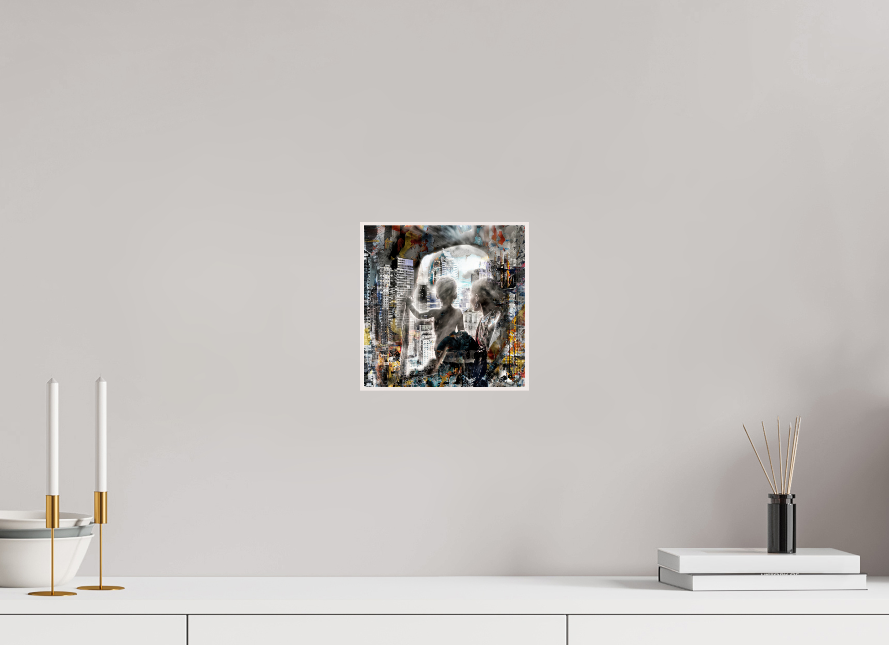 20 x 20 cm, Foto in ArtBox aus Massivholz Ahorn weiß RED³ HP Sukama II