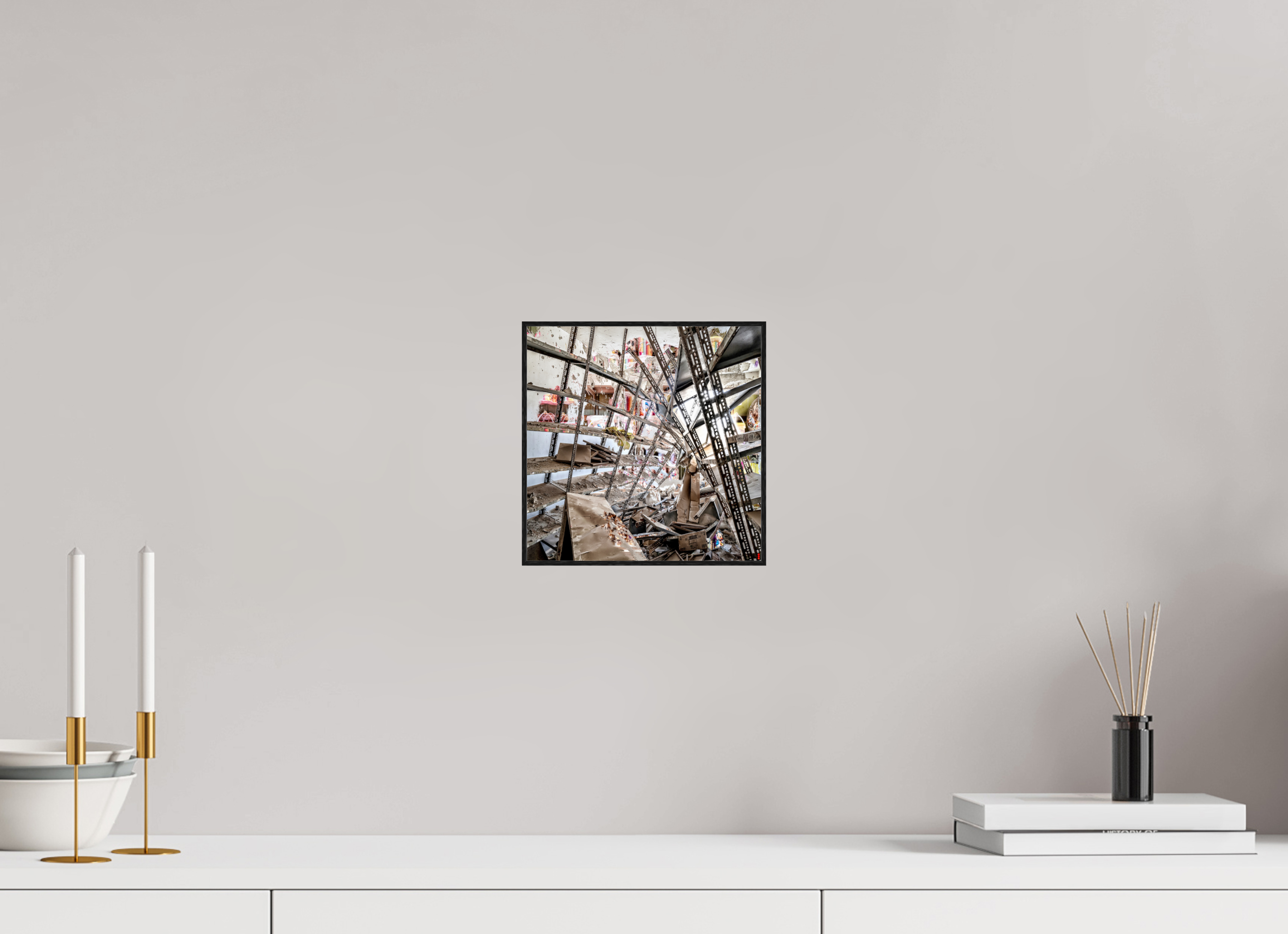 20 x 20 cm, Foto in ArtBox aus Massivholz Eiche schwarz RED³ SCSI Mahira II