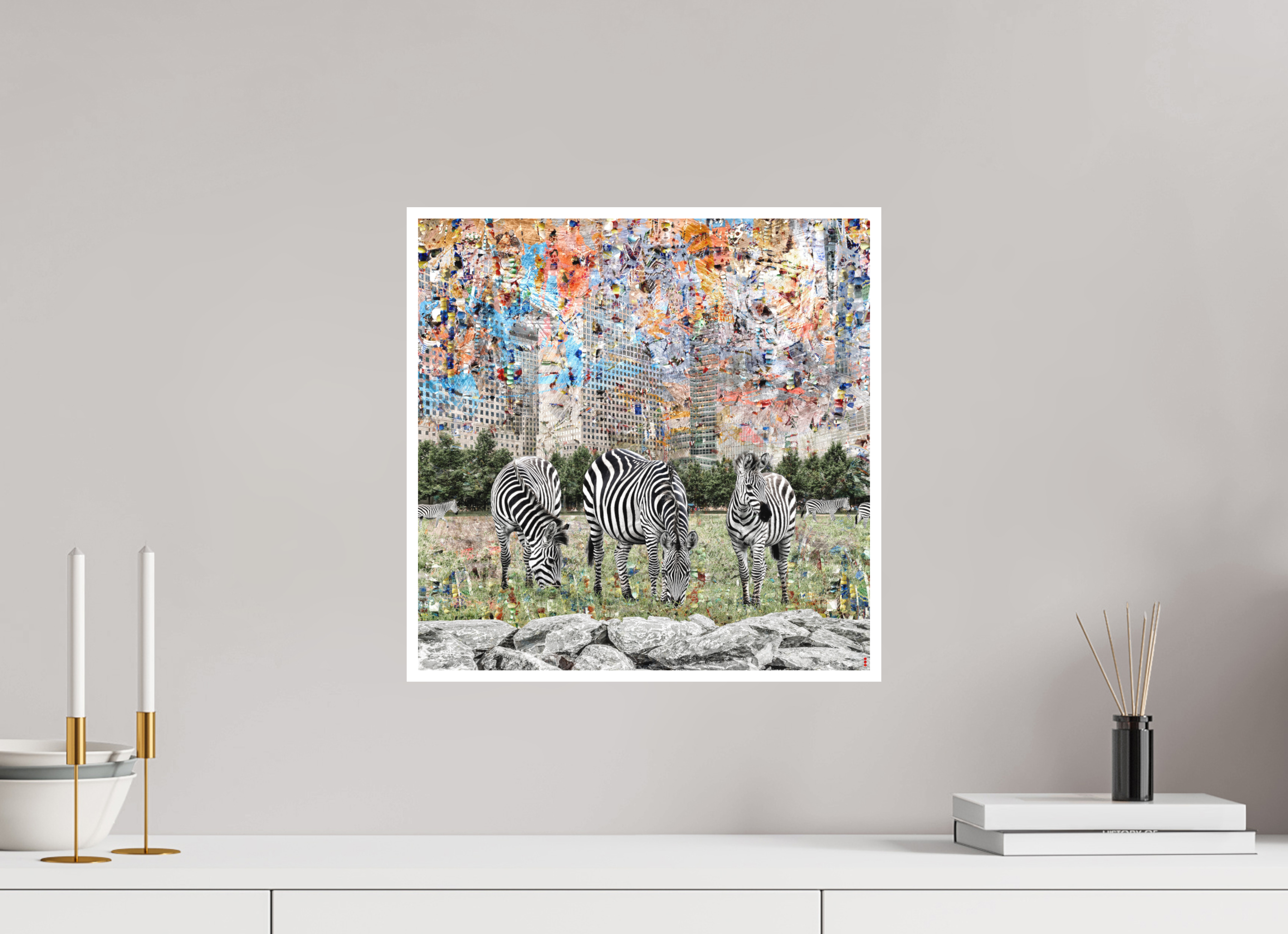 40 x 40 cm, Fine Art Print Hahnemühle William Turner RED³ WC Amaya II