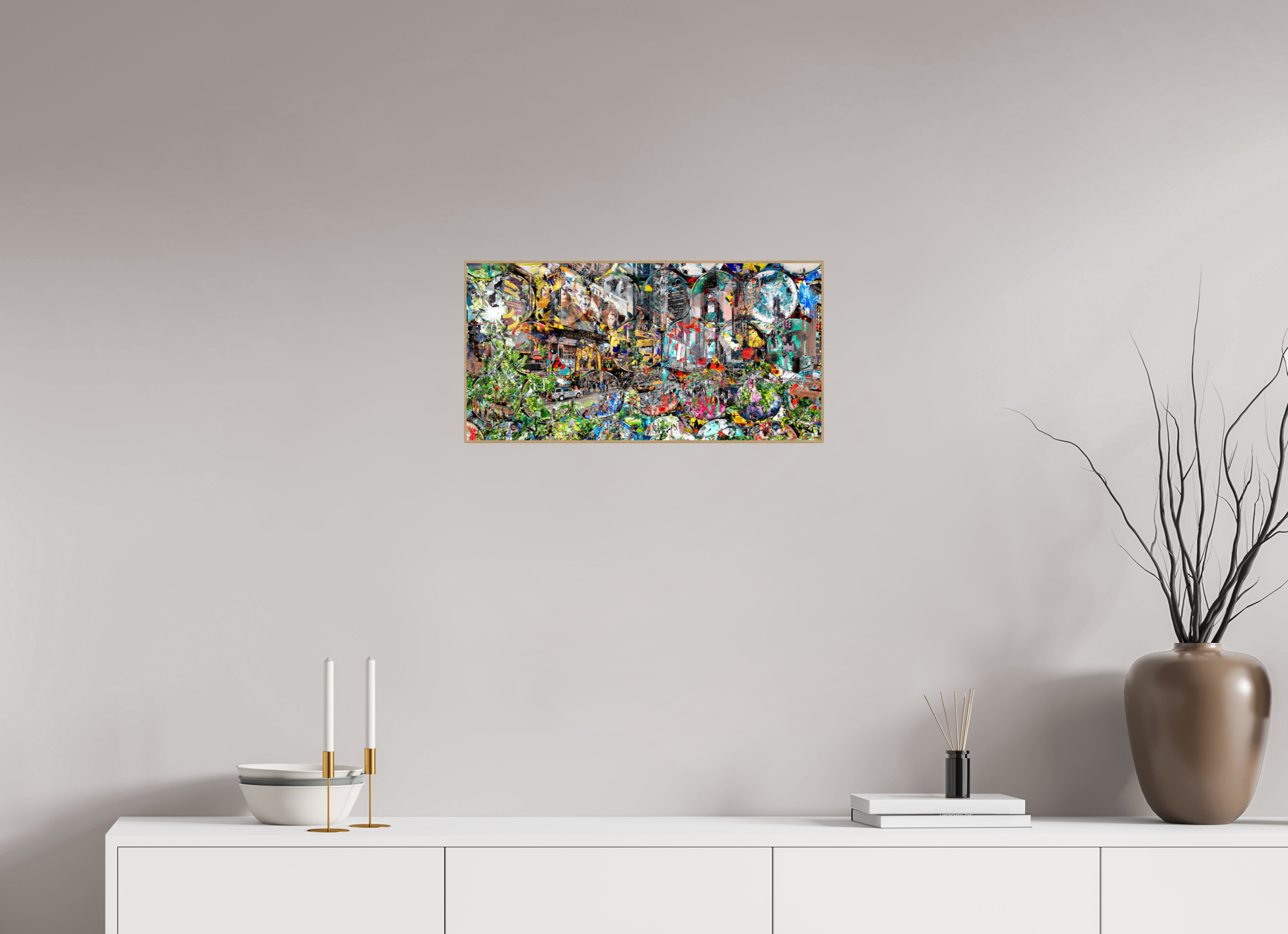 60 x 30 cm, Foto in ArtBox aus Massivholz Eiche natur RED³ HP Winston churchills boy V