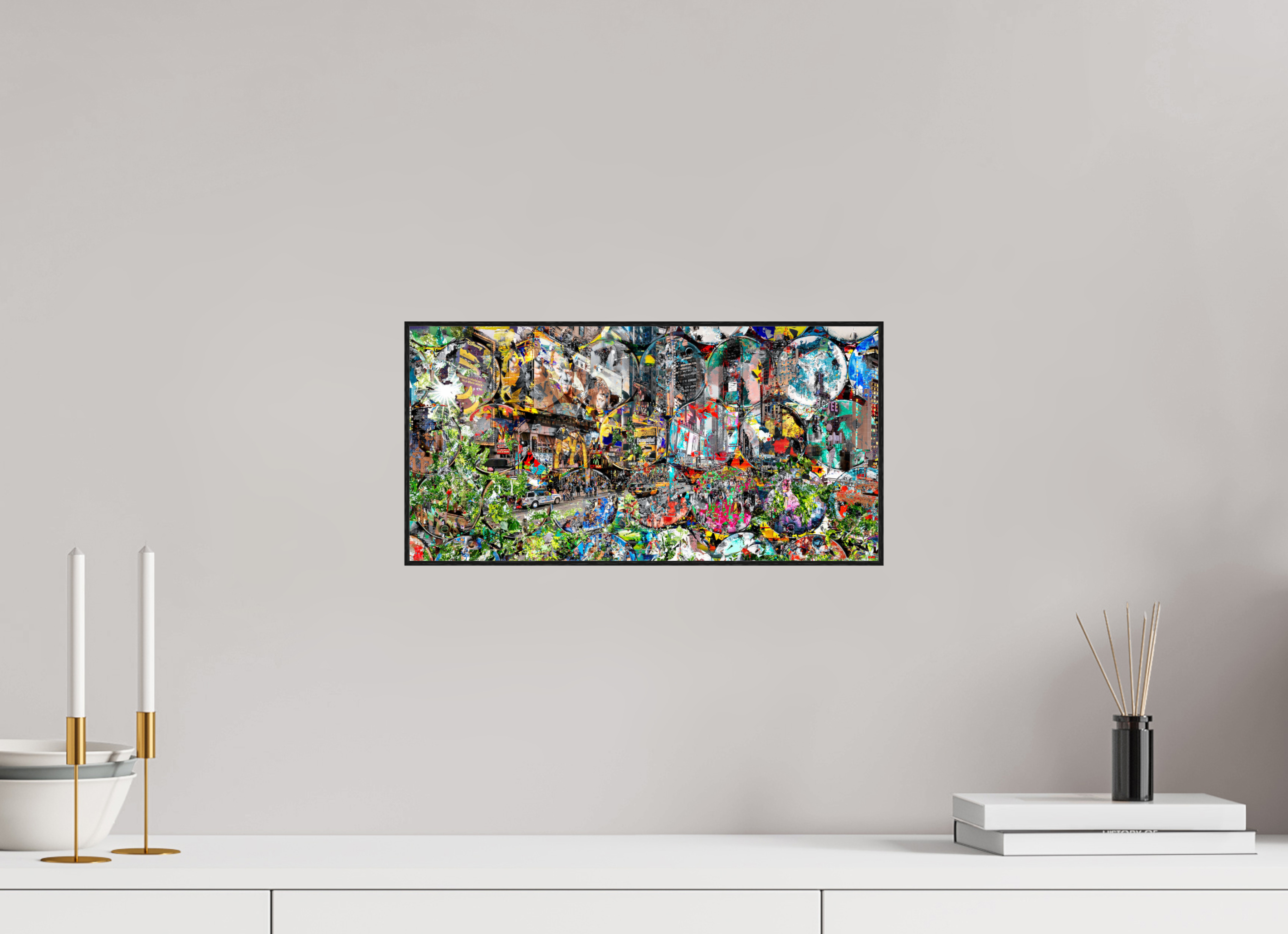 40 x 20 cm, Foto in ArtBox aus Massivholz Eiche schwarz RED³ HP Winston churchills boy V