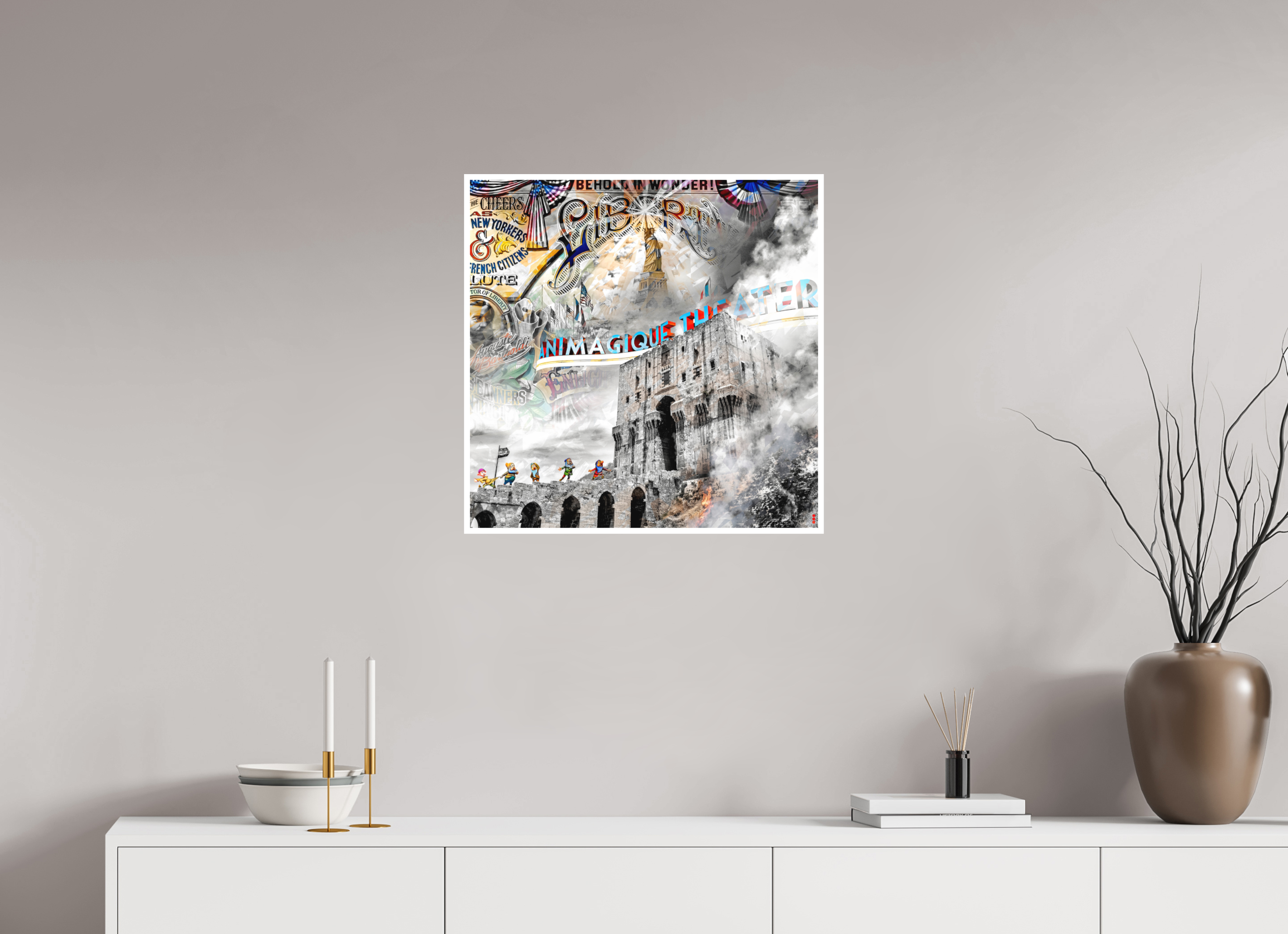 60 x 60 cm, Fine Art Print Hahnemühle William Turner RED³ SCSI Mumtaz II