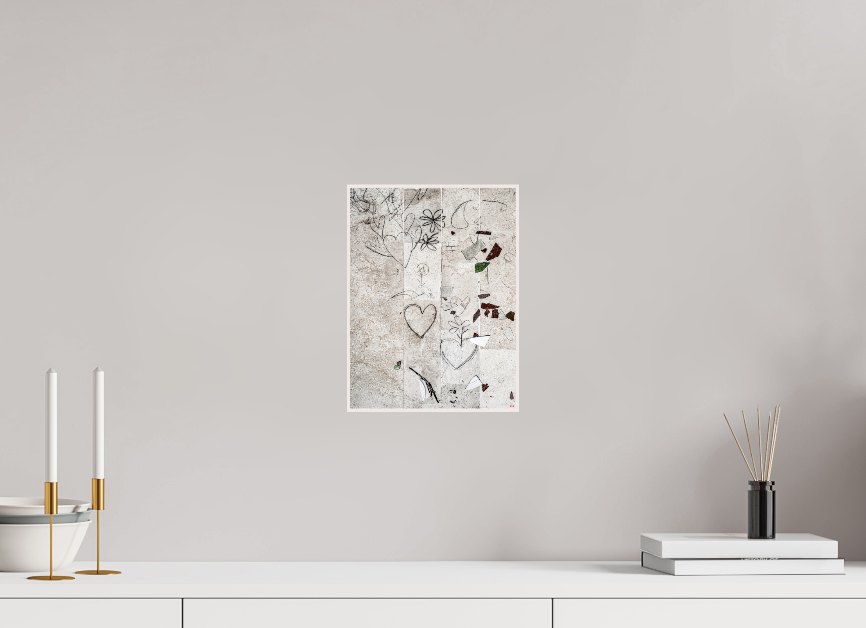 21 x 28 cm, Foto in ArtBox aus Massivholz Ahorn weiß RED³ PH Chandelier III