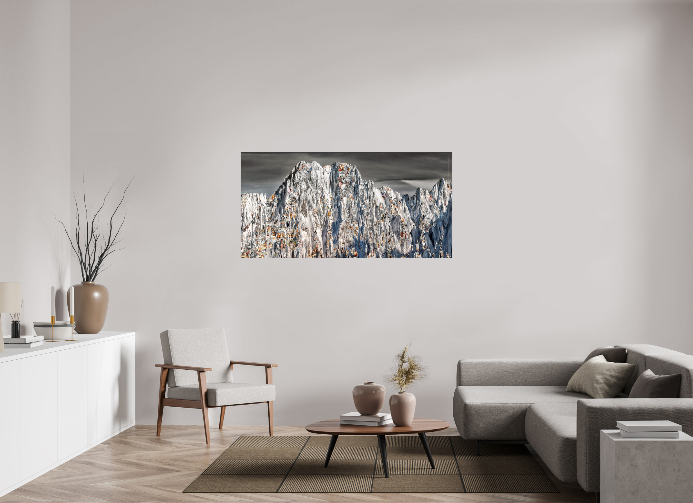 160 x 80 cm, Slimline Einfassung schwarz unter 2mm Acrylglas E HUMANPLAYGROUND Akshara V