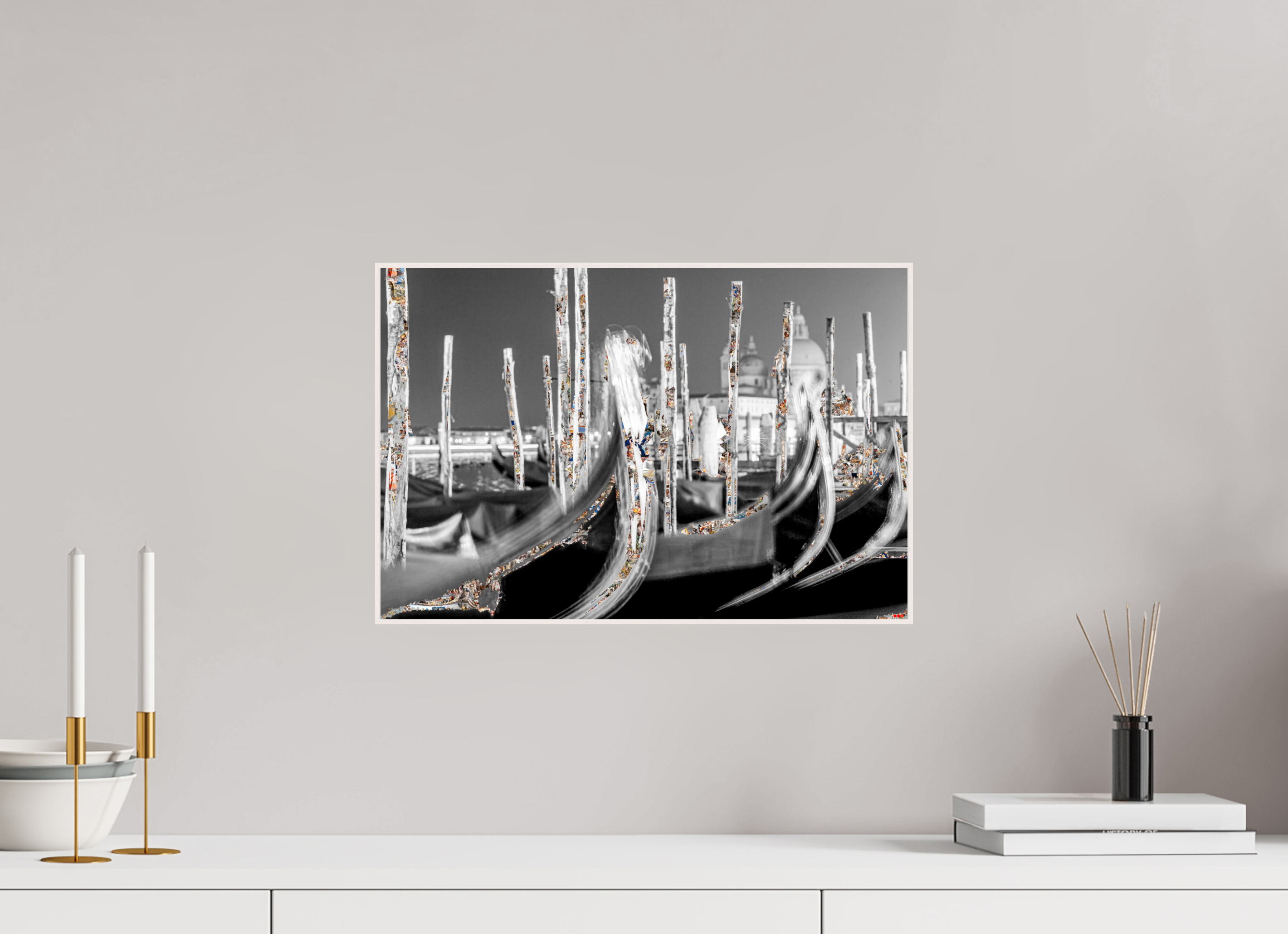 45 x 30 cm, Foto in ArtBox aus Massivholz Ahorn weiß RED³ HP Alina I