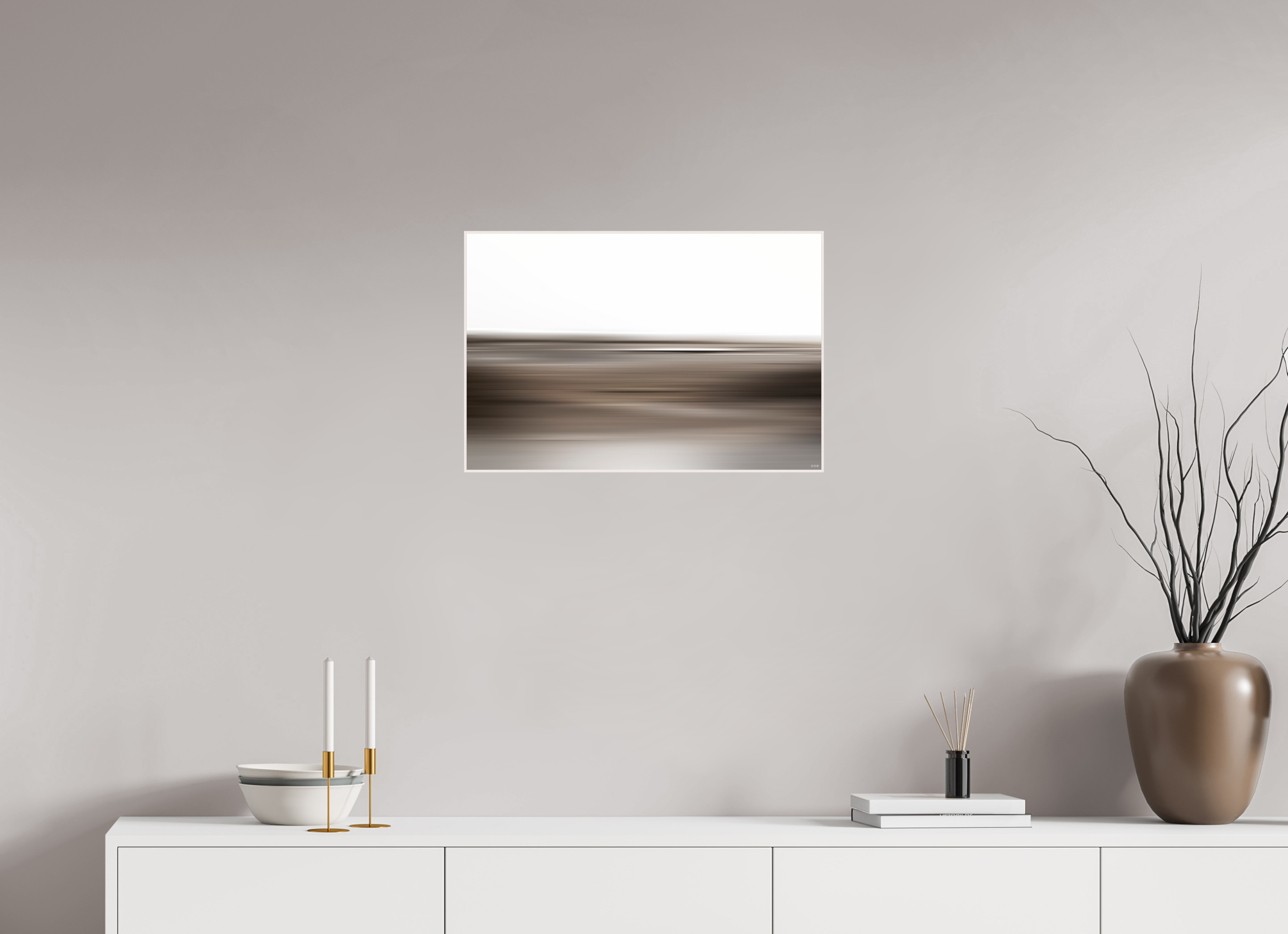 60 x 40 cm, Foto in ArtBox aus Massivholz Ahorn weiß RED³ PH Adisa I