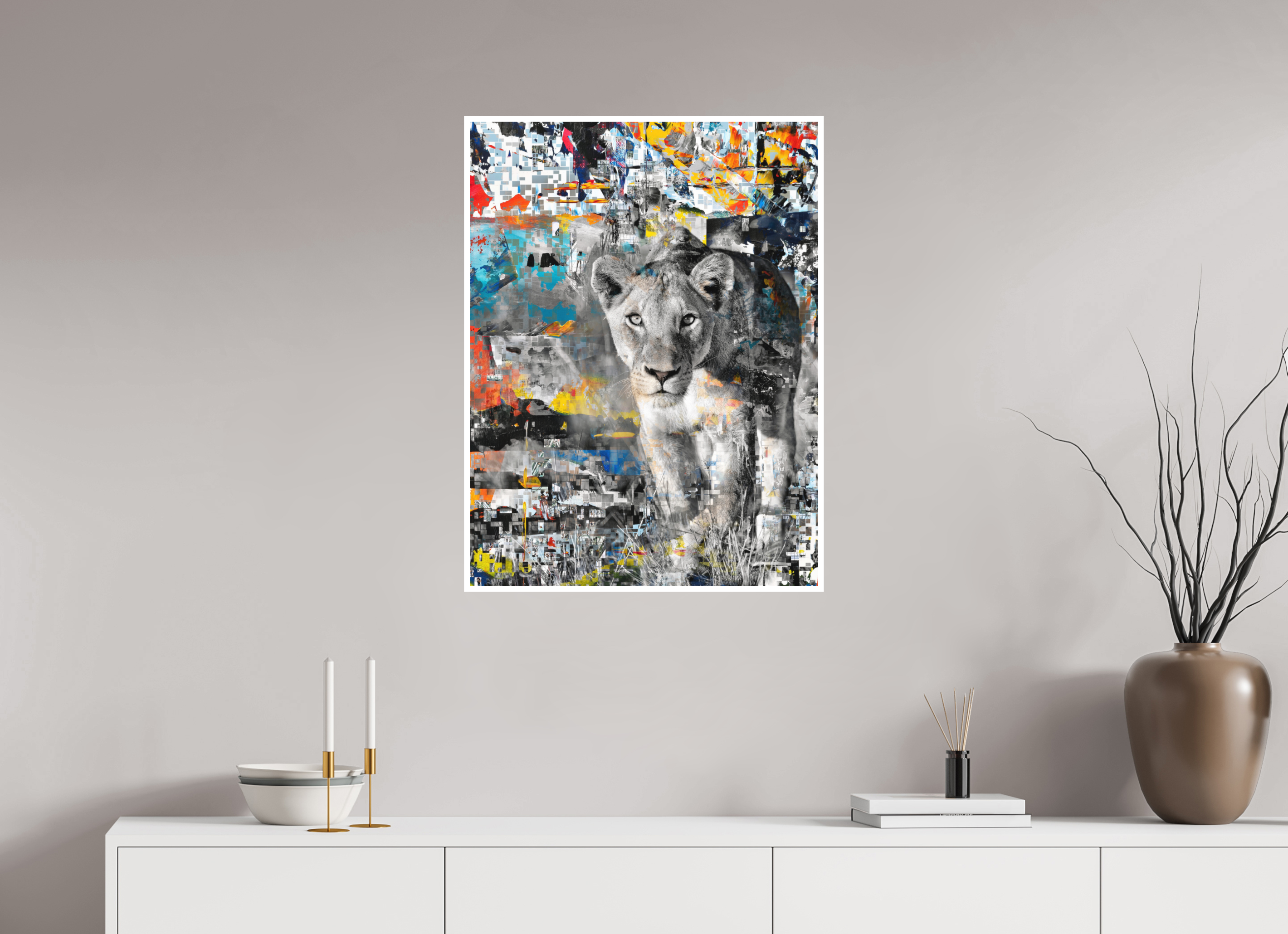 60 x 80 cm, Fine Art Print Hahnemühle William Turner RED³ Kachine III