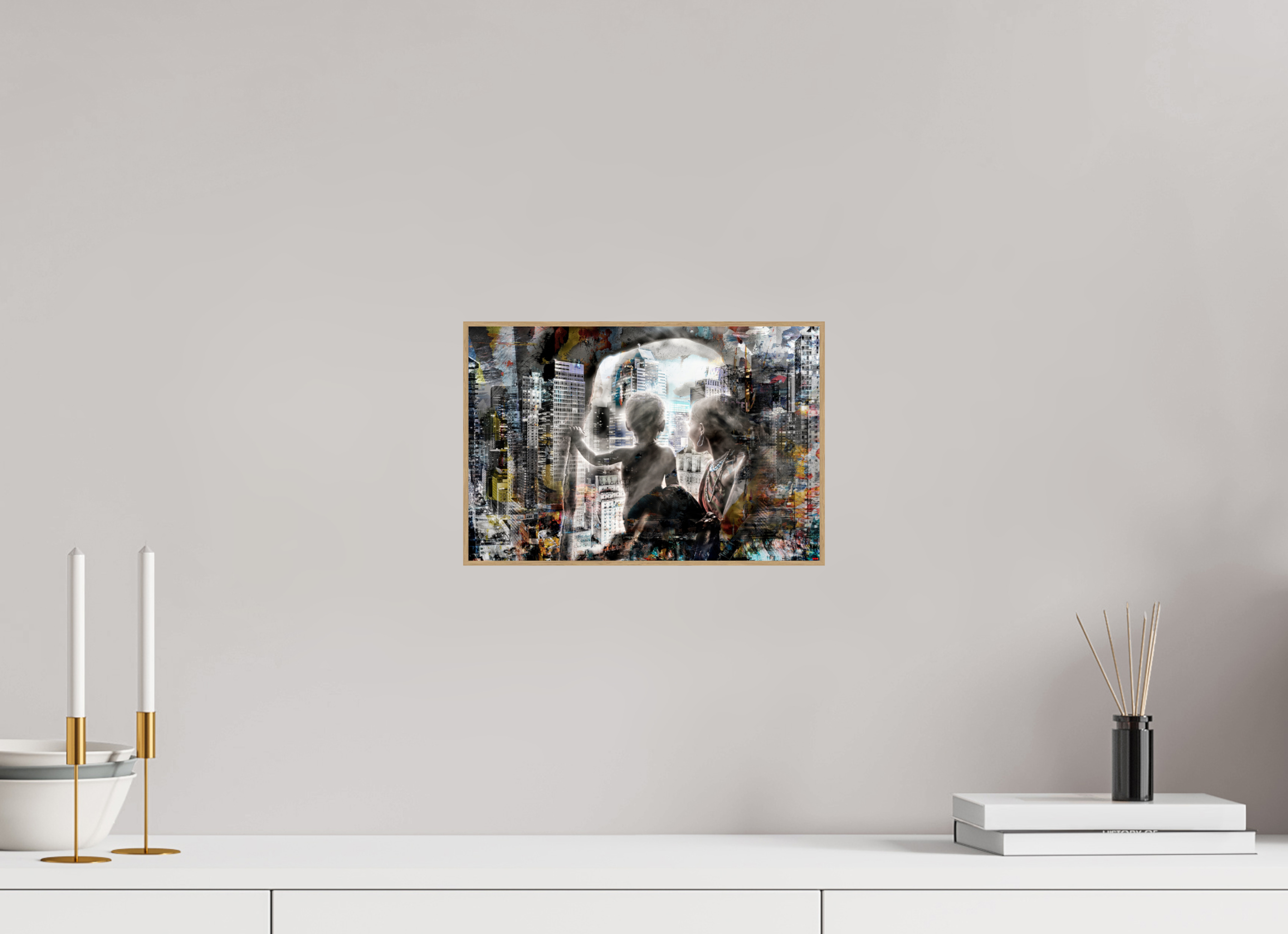 30 x 20 cm, Foto in ArtBox aus Massivholz Eiche natur RED³ HP Sukama I