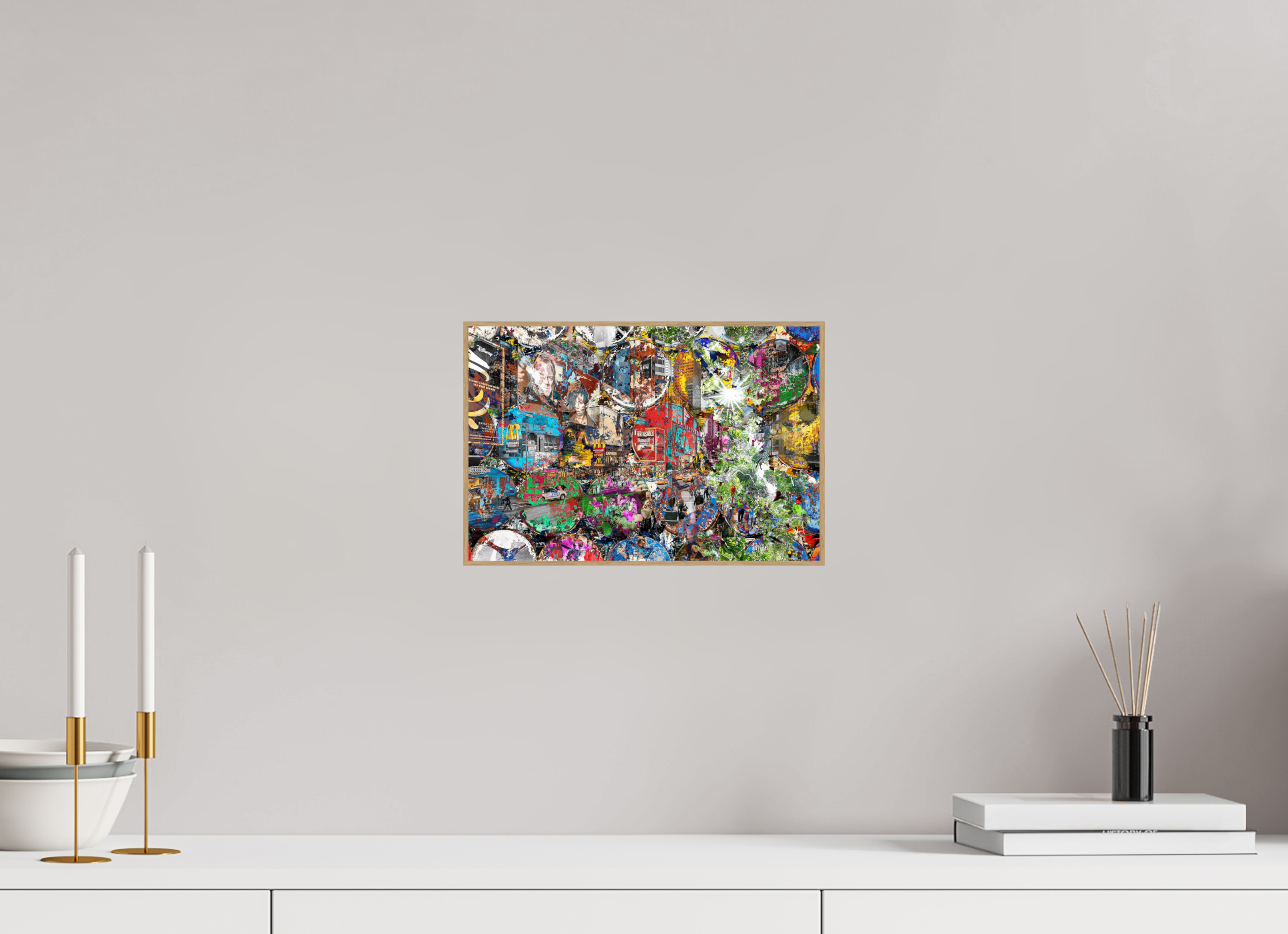 30 x 20 cm, Foto in ArtBox aus Massivholz Eiche natur RED³ HP Winston churchills boy I