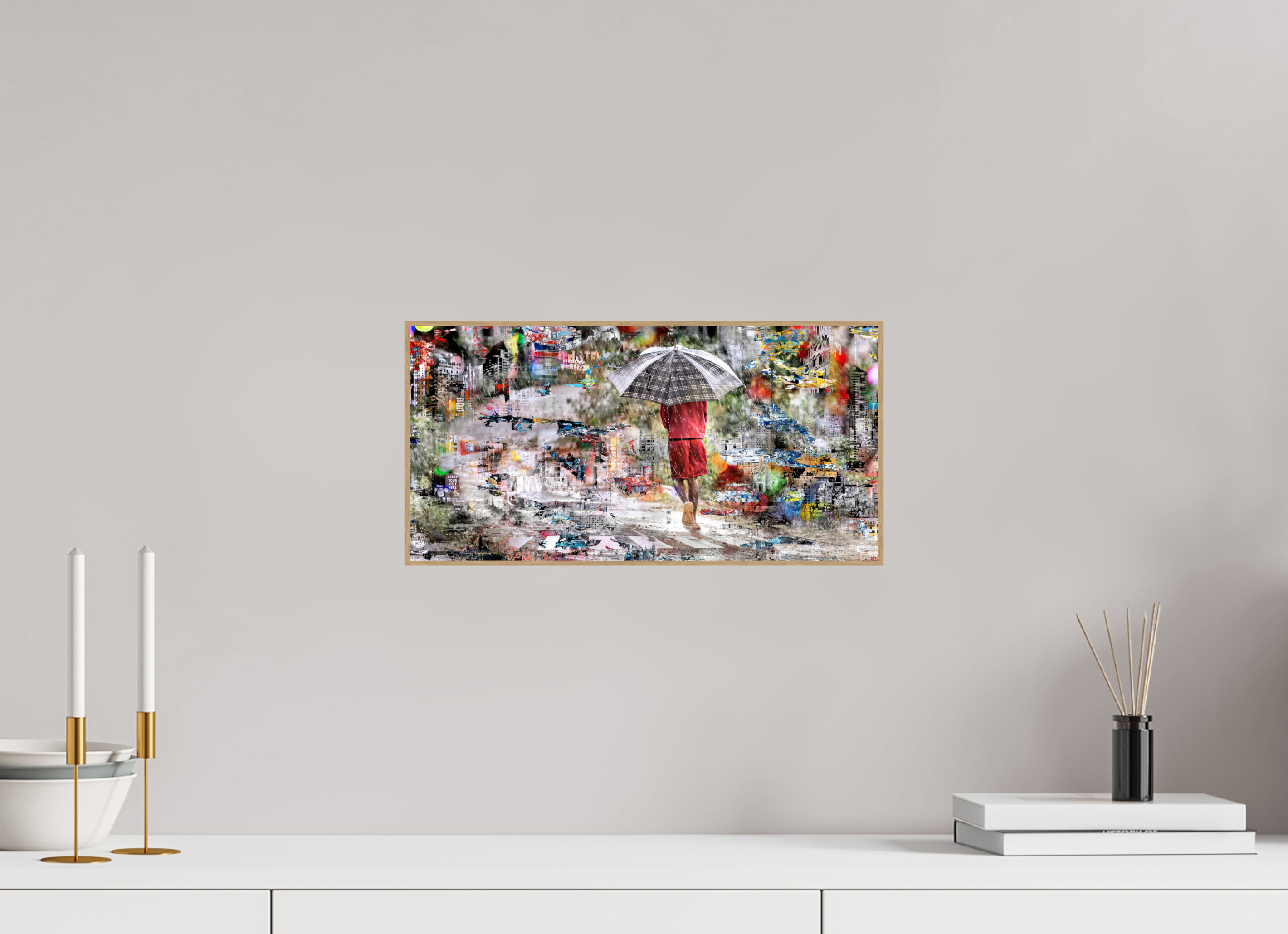 40 x 20 cm, Foto in ArtBox aus Massivholz Eiche natur RED³ HP Wash V