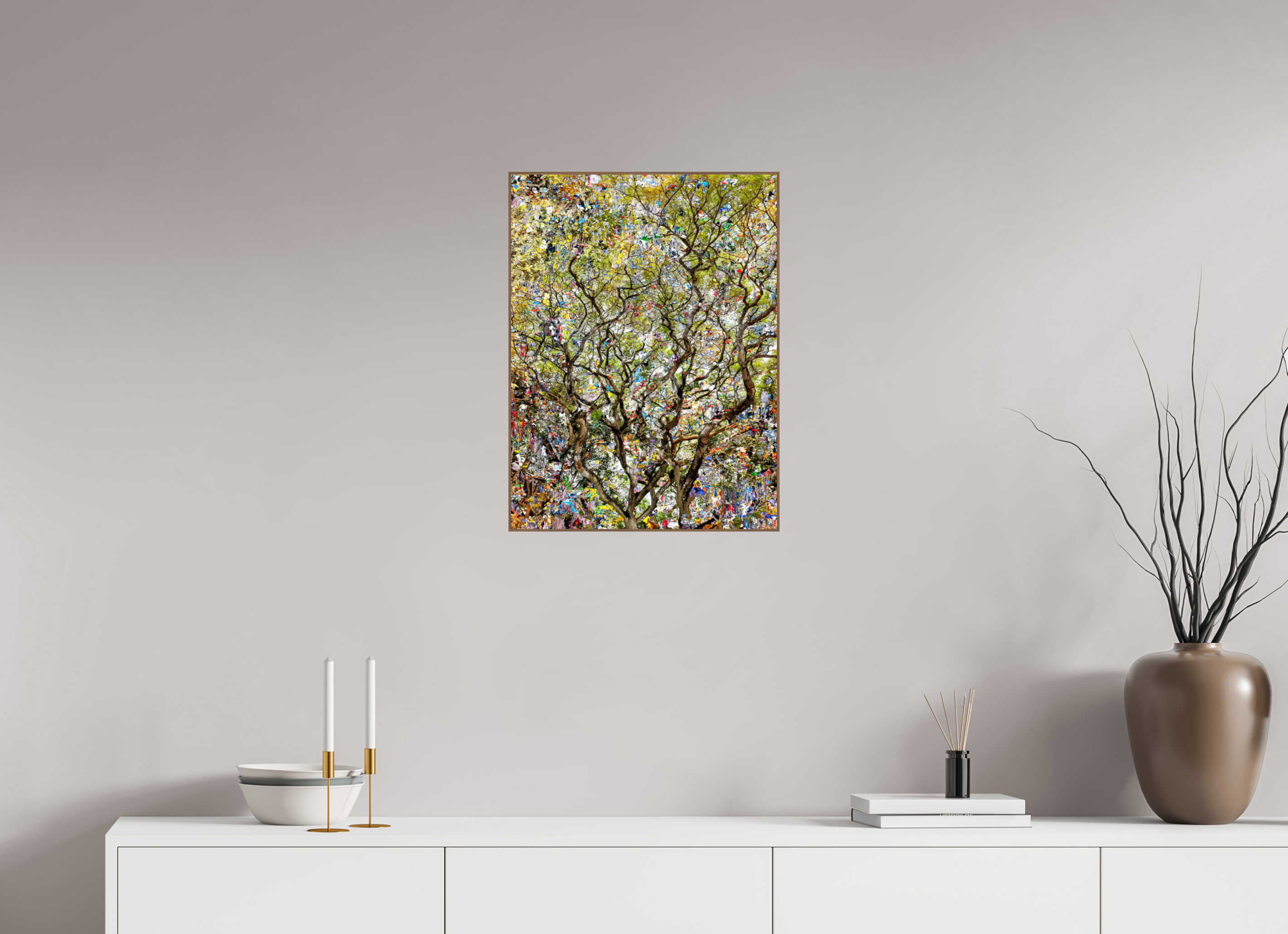 45 x 60 cm, Foto in ArtBox aus Massivholz Nussbaum RED³ HP Shakini III