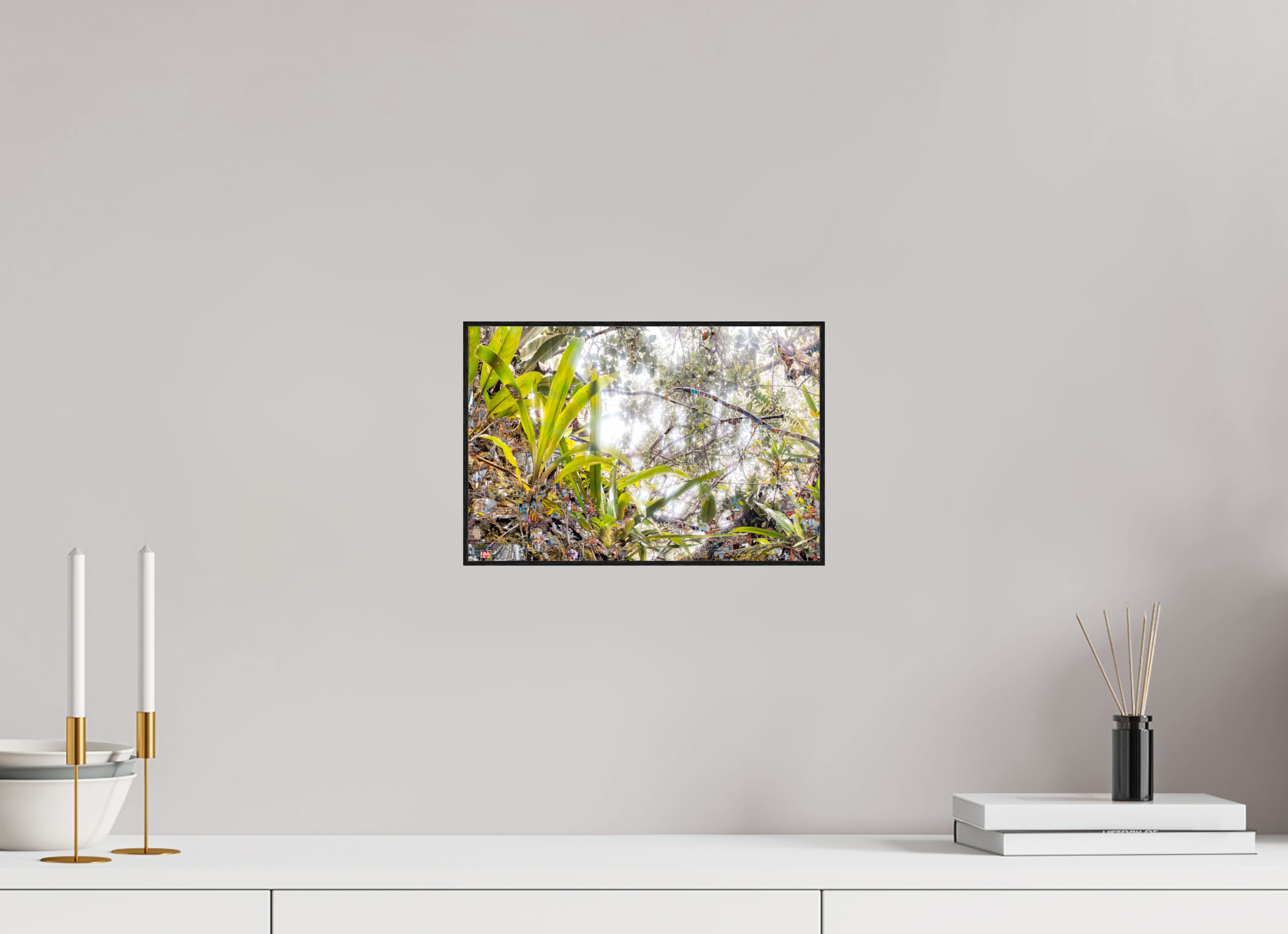 30 x 20 cm, Foto in ArtBox aus Massivholz Eiche schwarz RED³ HP Amara I