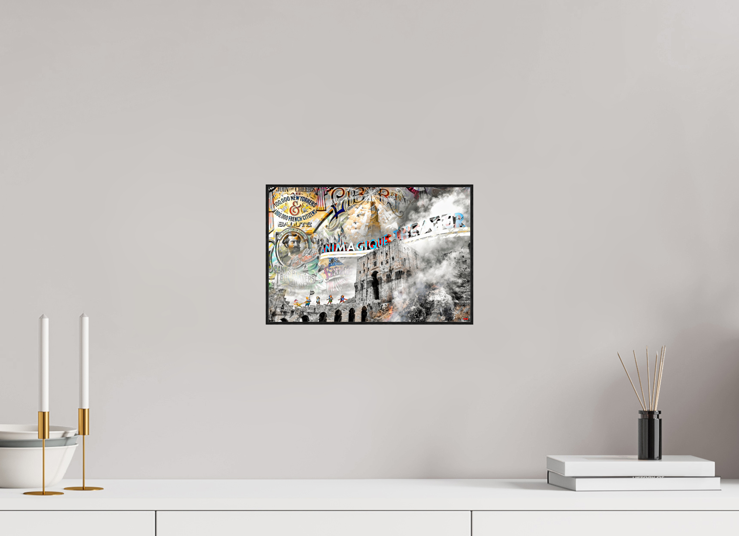 30 x 20 cm, Foto in ArtBox aus Massivholz Eiche schwarz RED³ SCSI Mumtaz I