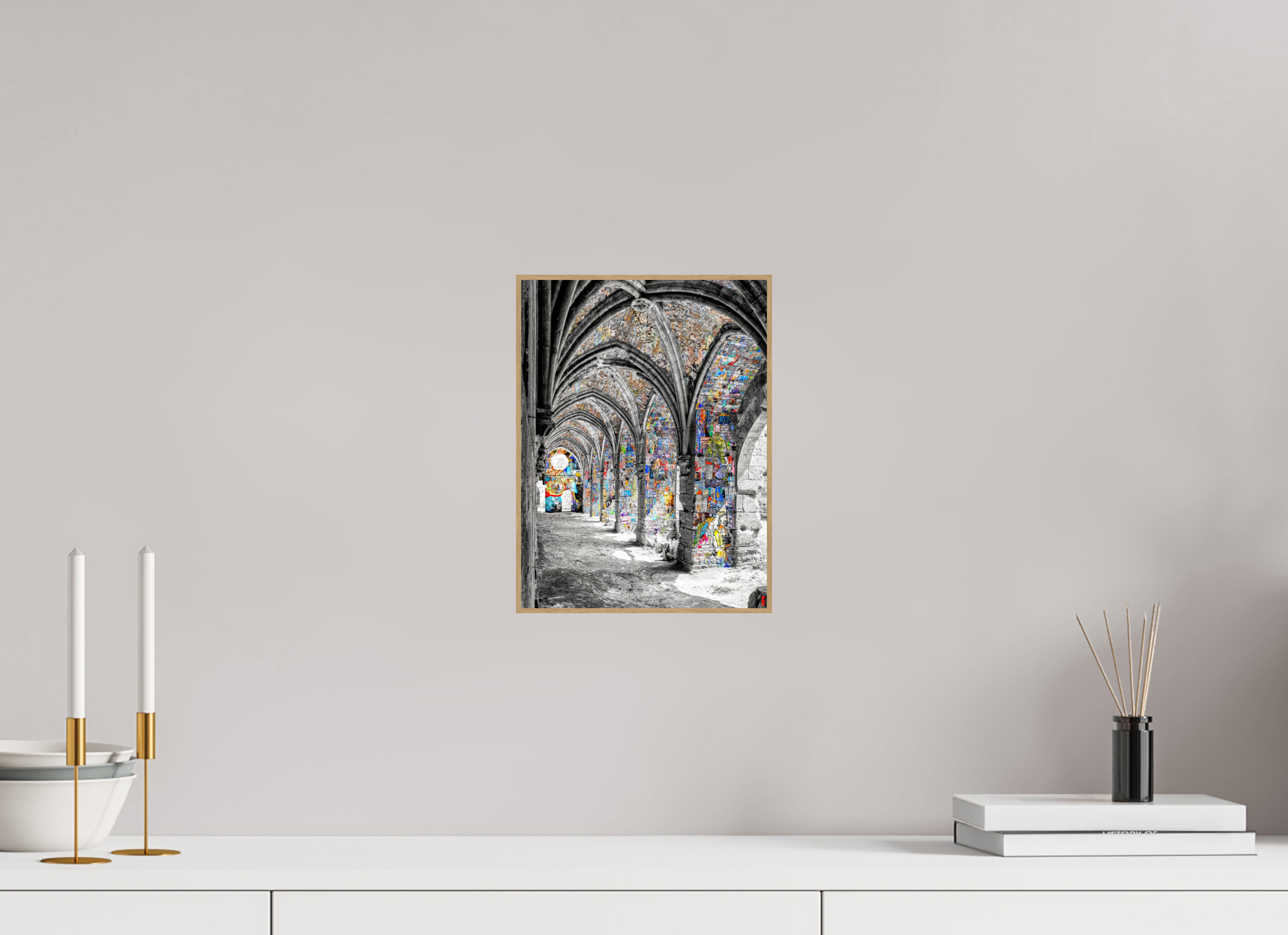 21 x 28 cm, Foto in ArtBox aus Massivholz Eiche natur RED³ SCSI Malik III