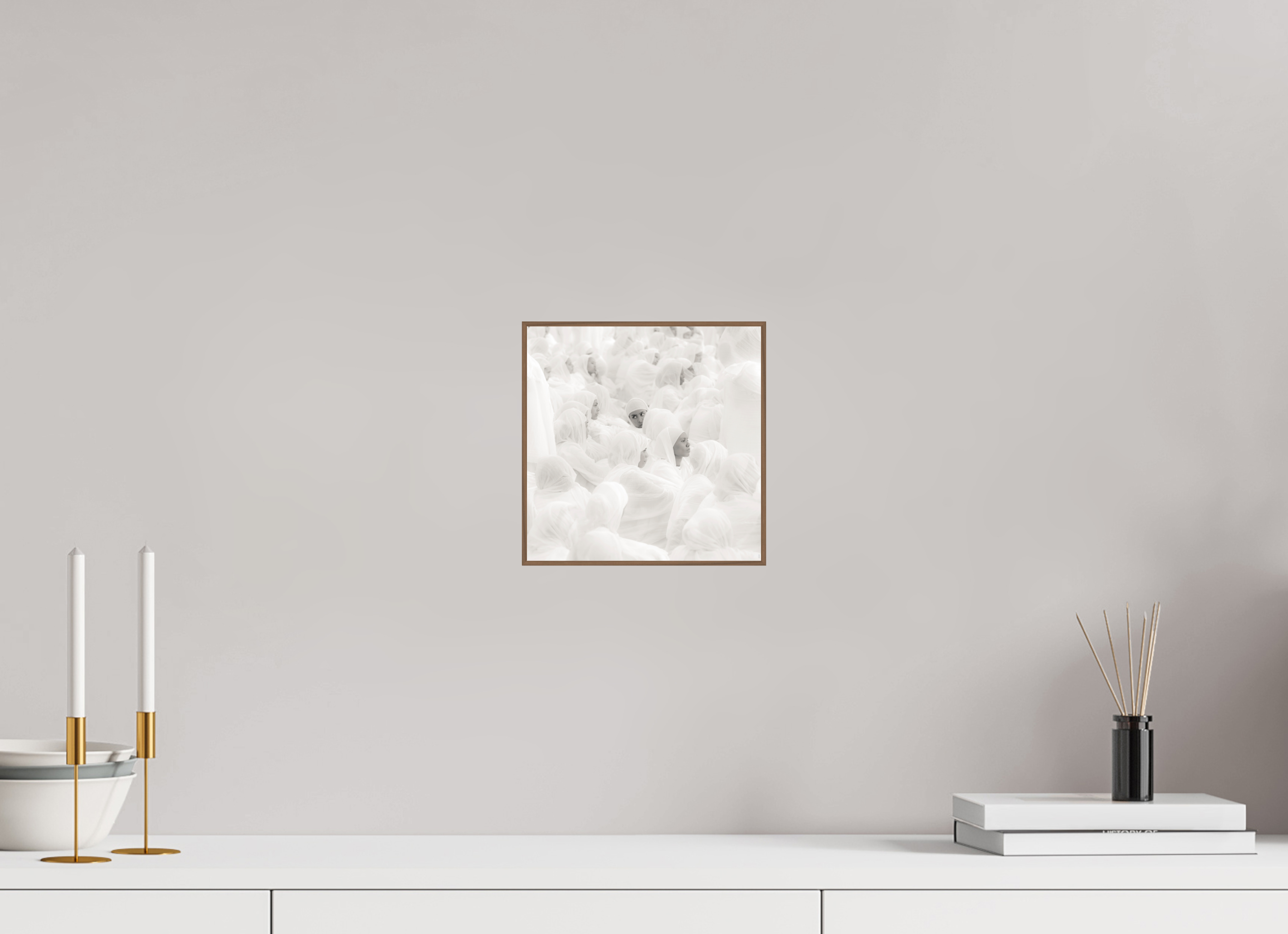 20 x 20 cm, Foto in ArtBox aus Massivholz Nussbaum RED³ PH Malia II