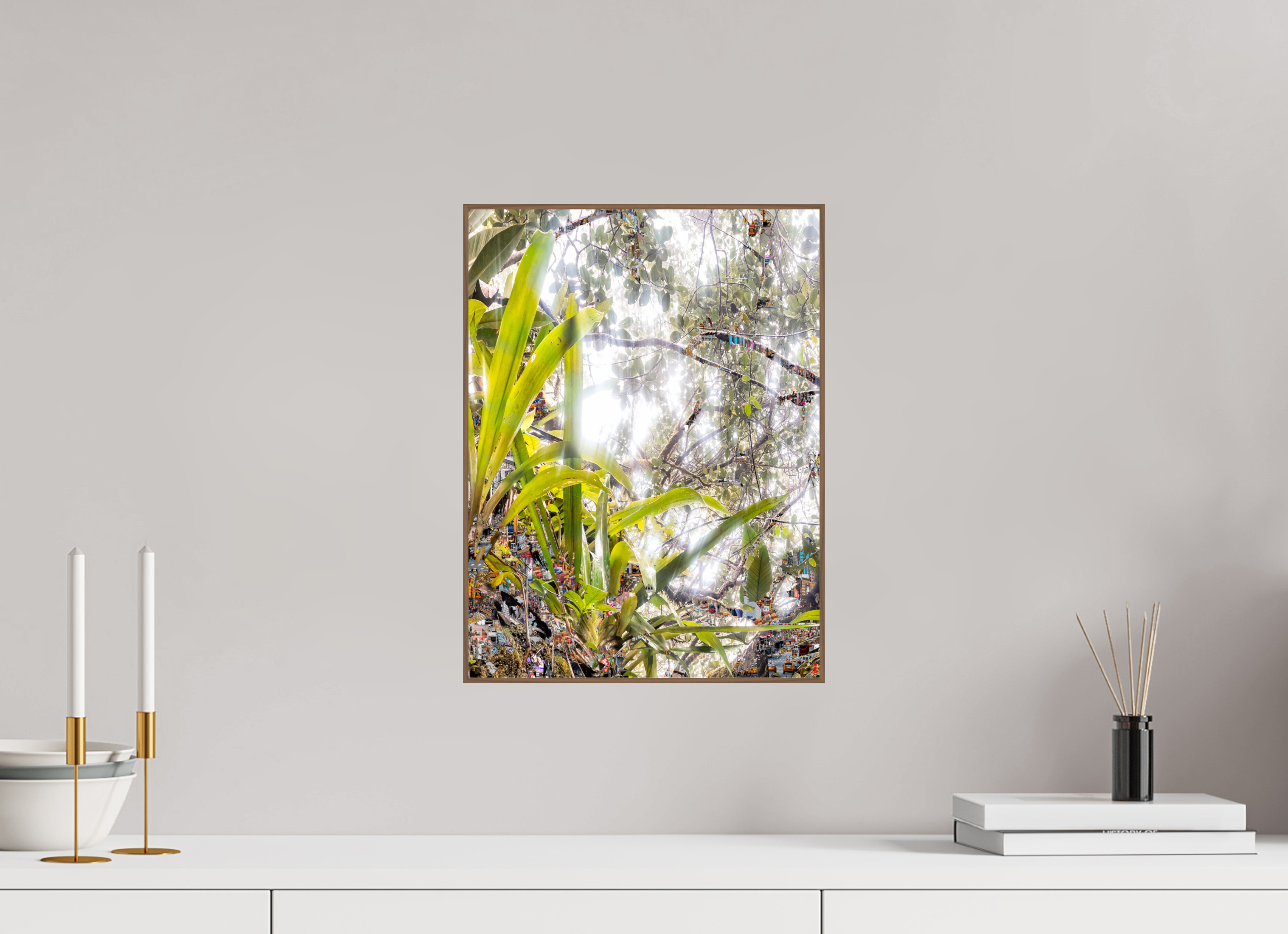 30 x 40 cm, Foto in ArtBox aus Massivholz Nussbaum RED³ HP Amara III