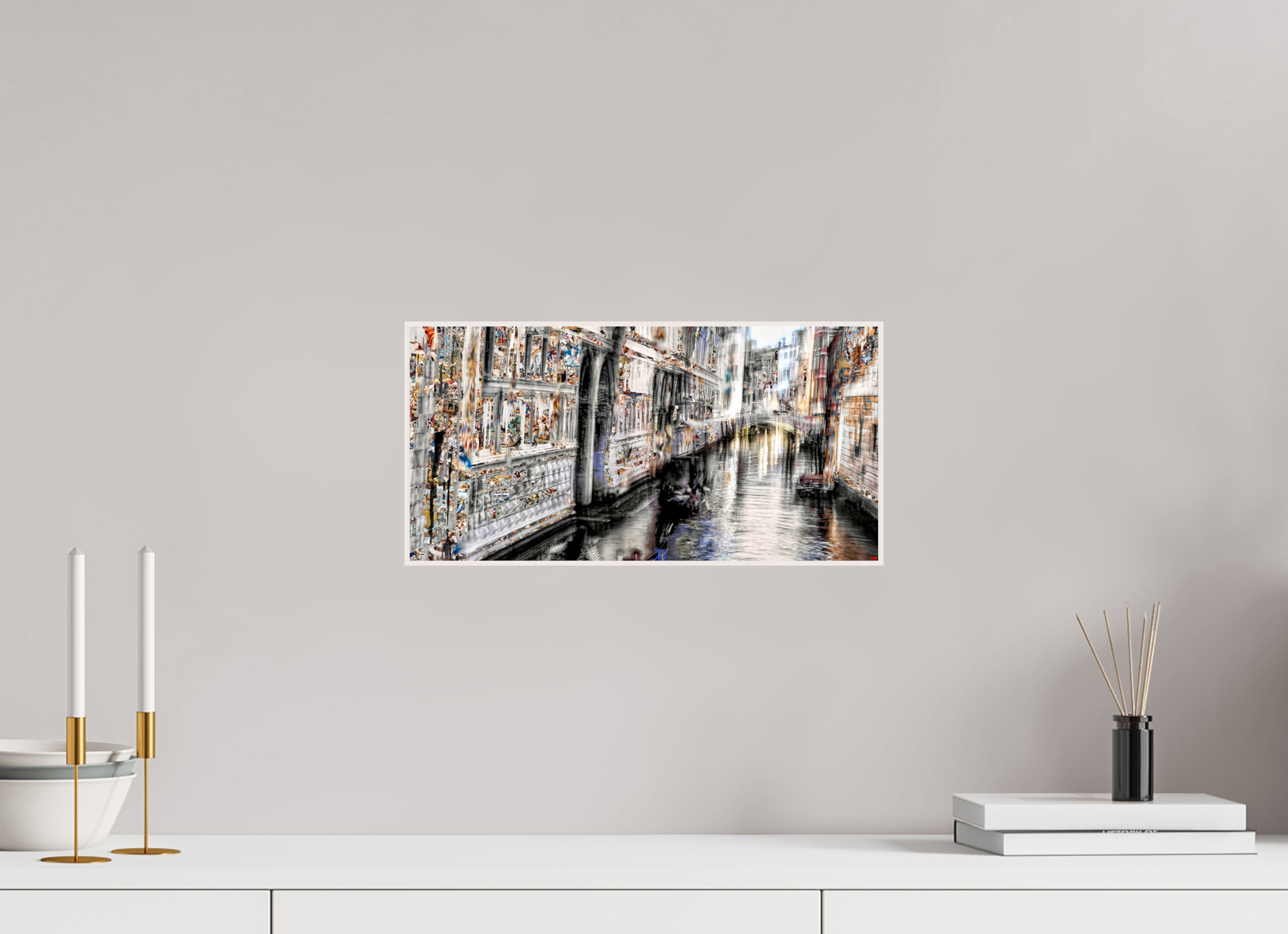 40 x 20 cm, Foto in ArtBox aus Massivholz Ahorn weiß RED³ HP Amari V