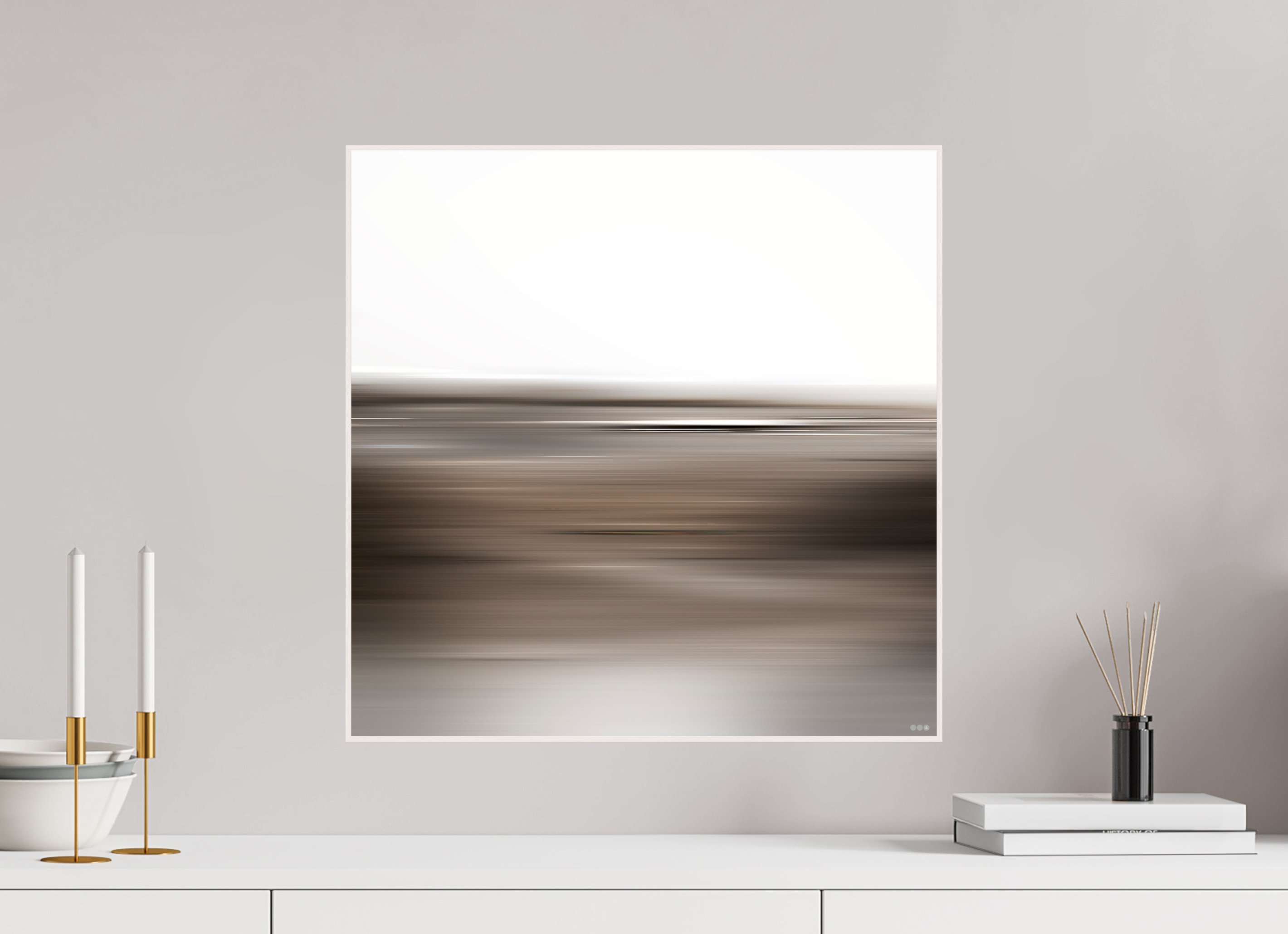 50 x 50 cm, Foto in ArtBox aus Massivholz Ahorn weiß RED³ PH Adisa II