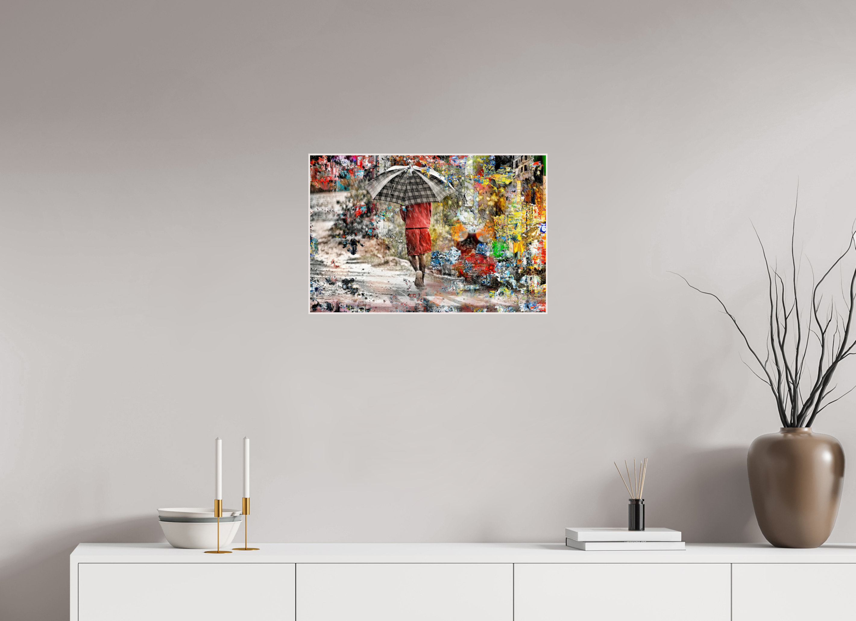 60 x 40 cm, Foto in ArtBox aus Massivholz Ahorn weiß RED³ HP Wash I