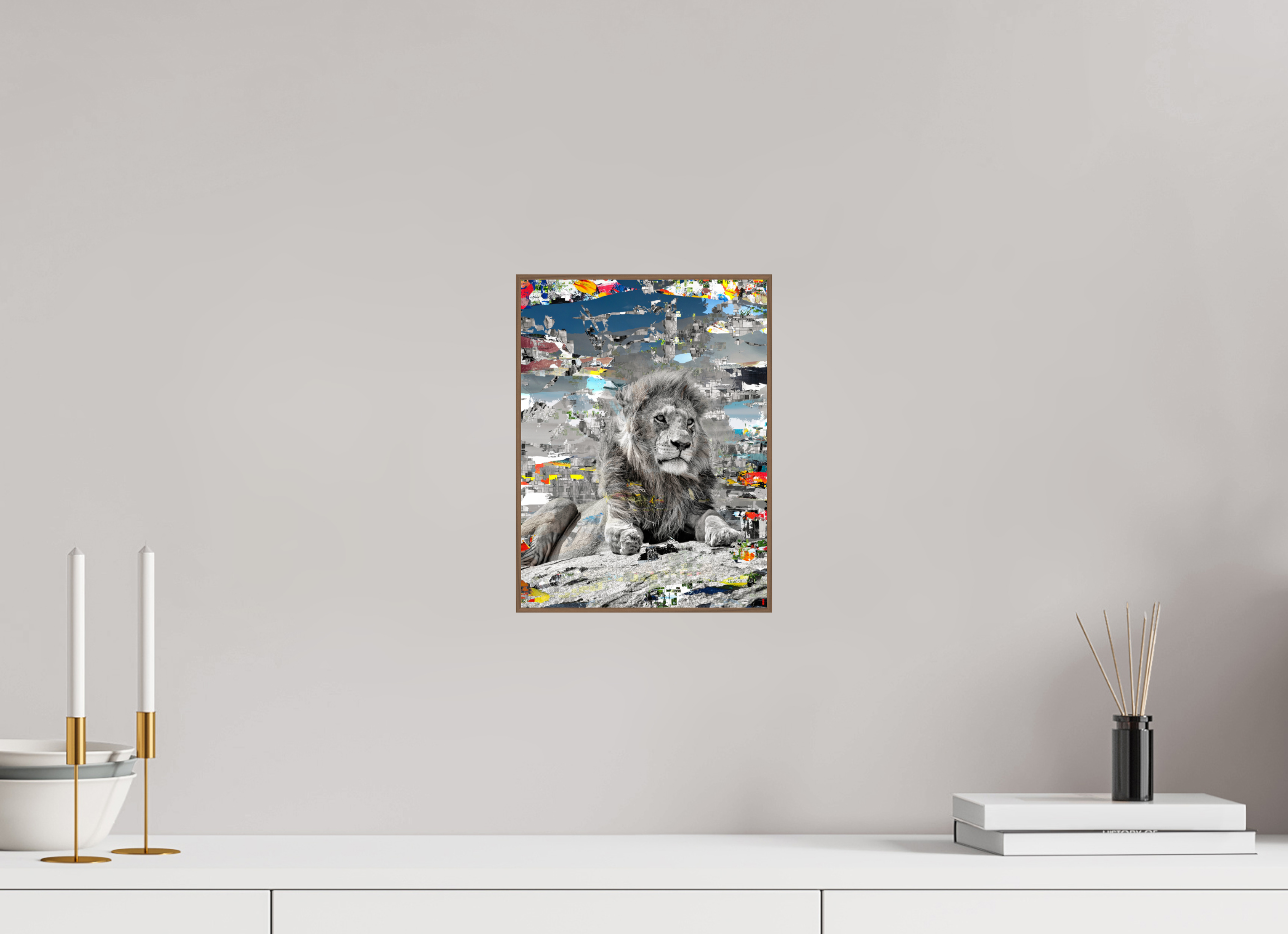 21 x 28 cm, Foto in ArtBox aus Massivholz Nussbaum RED³ WC Jabari III