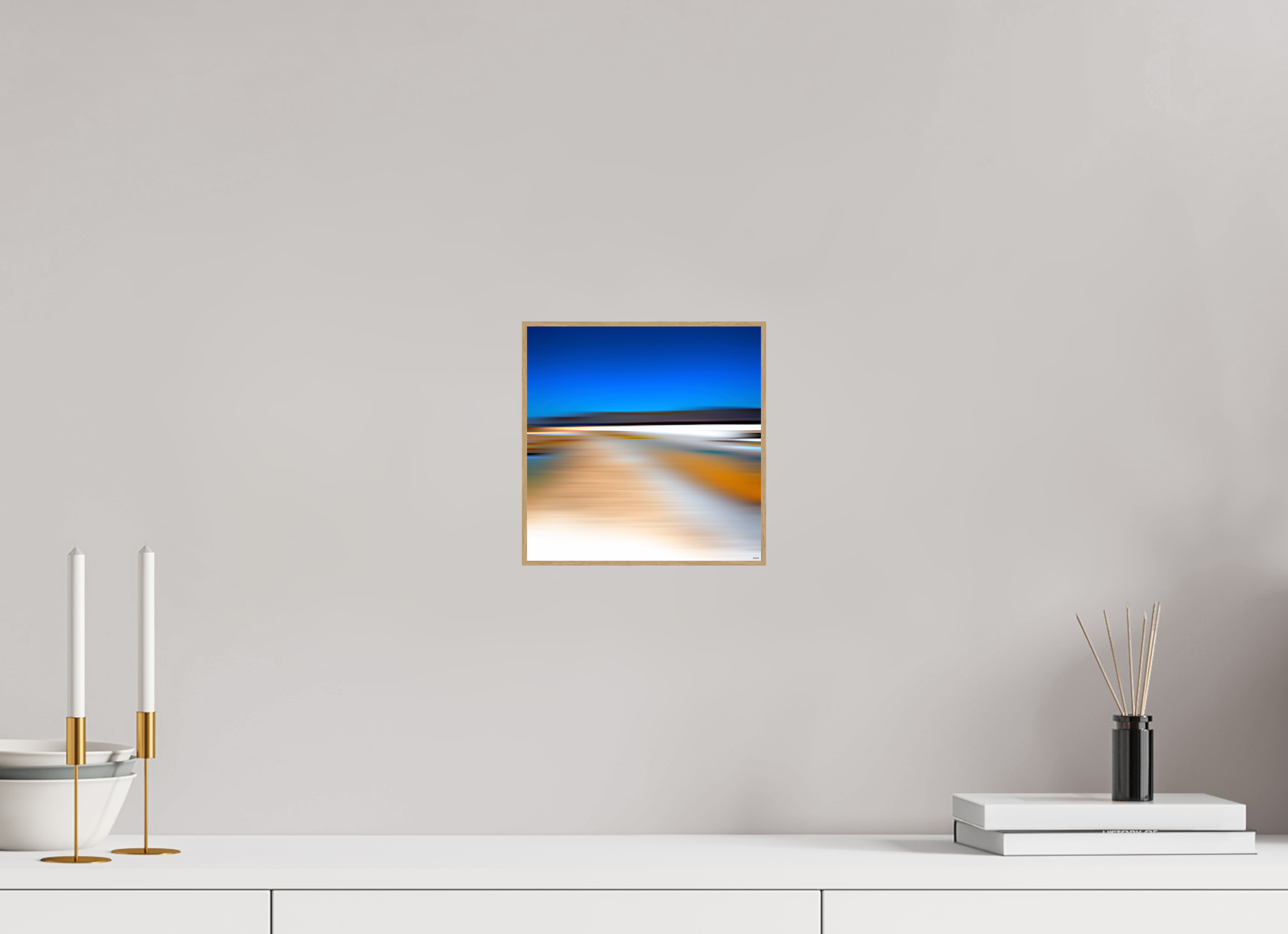 20 x 20 cm, Foto in ArtBox aus Massivholz Eiche natur RED³ PH Antankara II