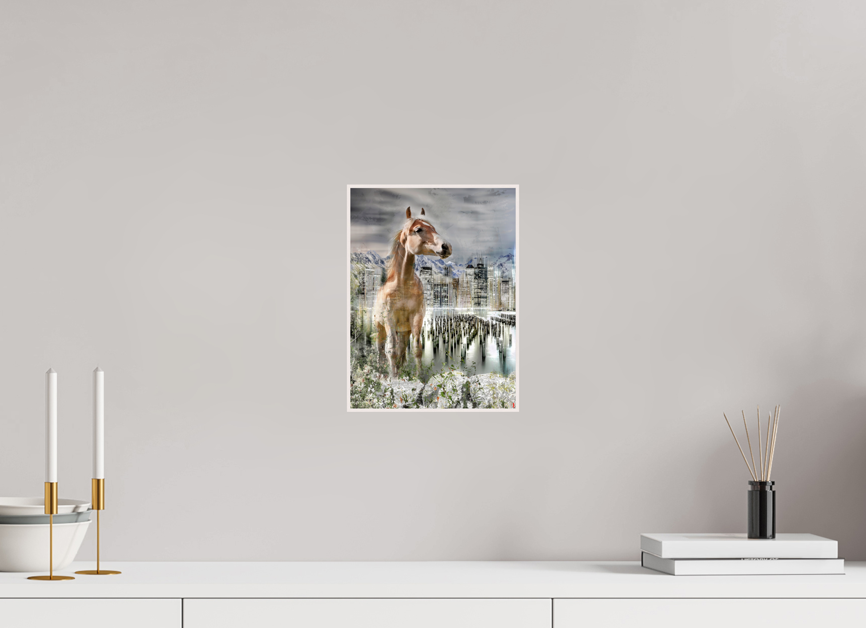 21 x 28 cm, Foto in ArtBox aus Massivholz Ahorn weiß RED³ HP Amazia III