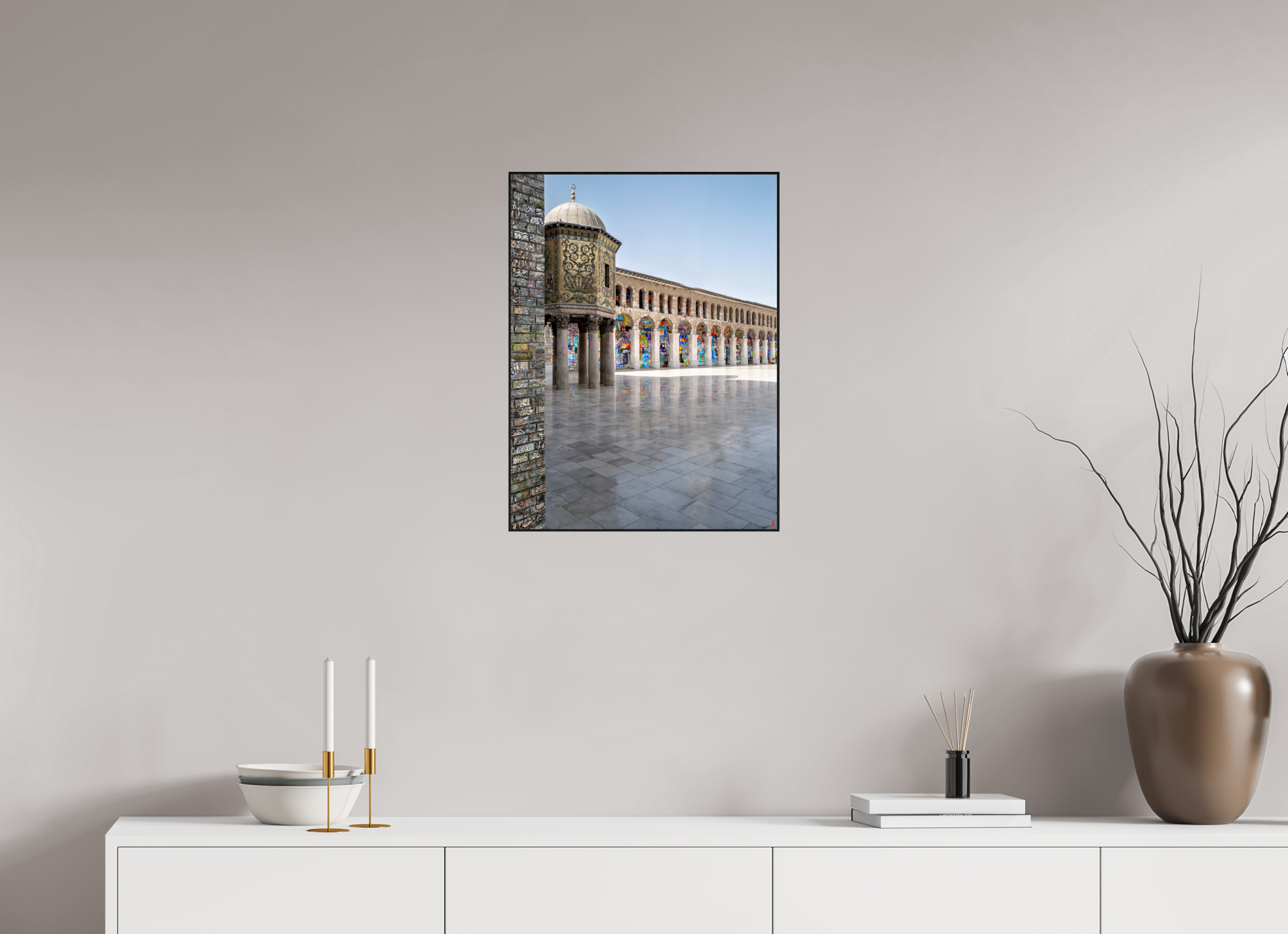 45 x 60 cm, Foto in ArtBox aus Massivholz Eiche schwarz RED³ SCSI Mazin III