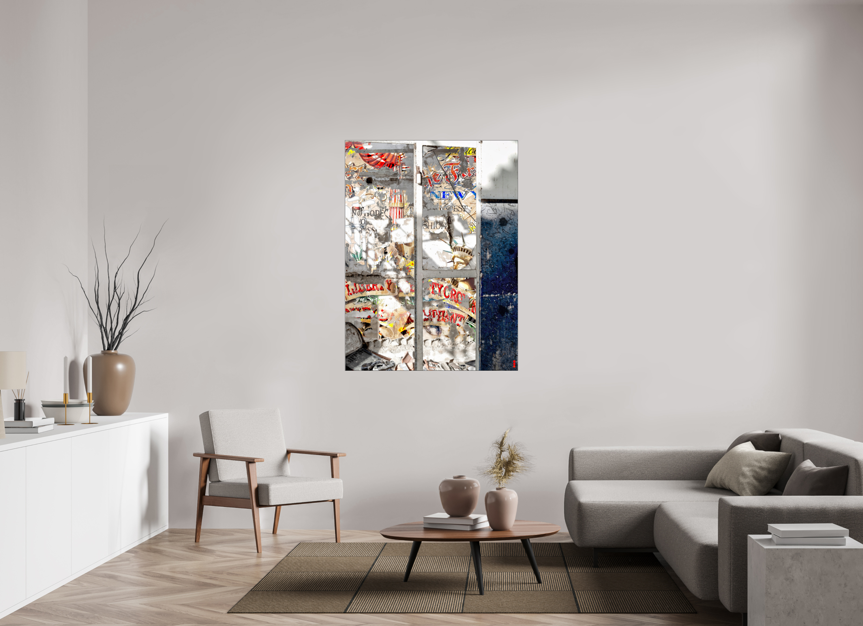 105 x 140 cm, Slimline Einfassung schwarz unter 2mm Acrylglas FA SCSI Malahat III