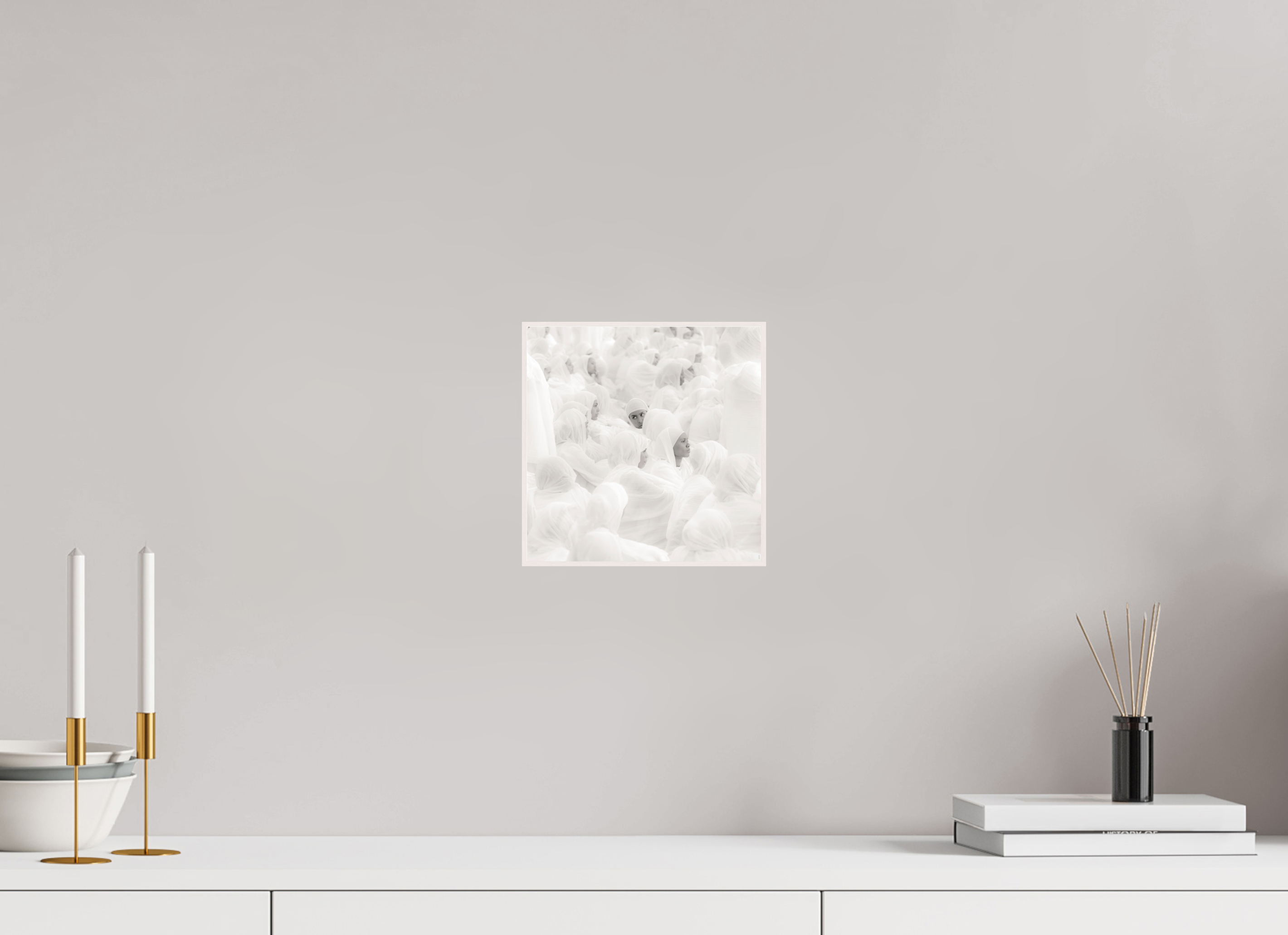 20 x 20 cm, Foto in ArtBox aus Massivholz Ahorn weiß RED³ PH Malia II