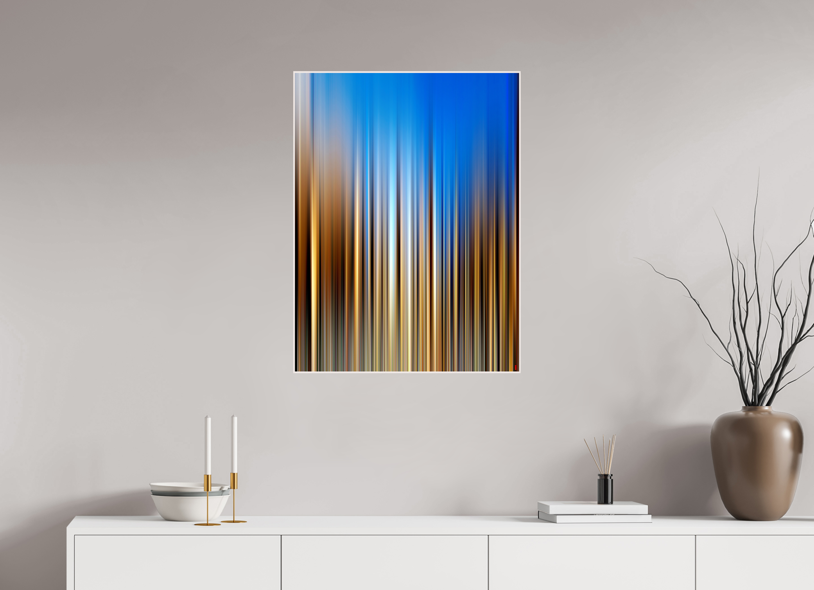 60 x 80 cm, Foto in ArtBox aus Massivholz Ahorn weiß RED³ PH Ayondele III