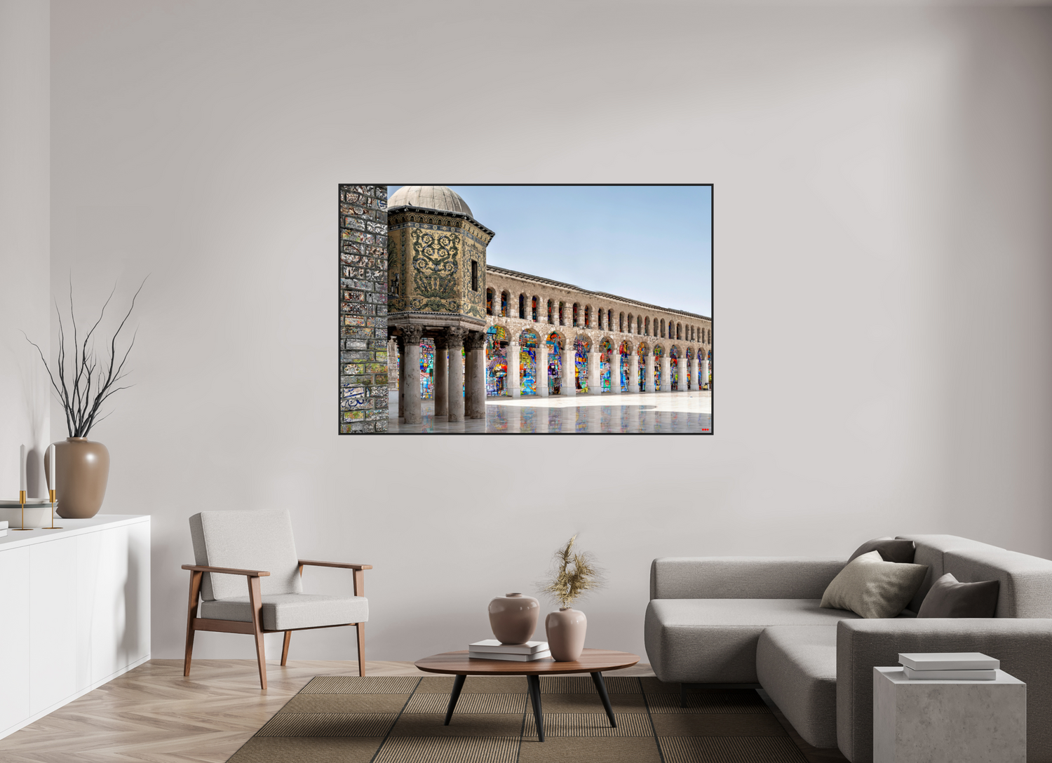 180 x 120 cm, Schattenfugen-Rahmen schwarz &amp; 2mm Acrylglas FA SCSI Mazin I