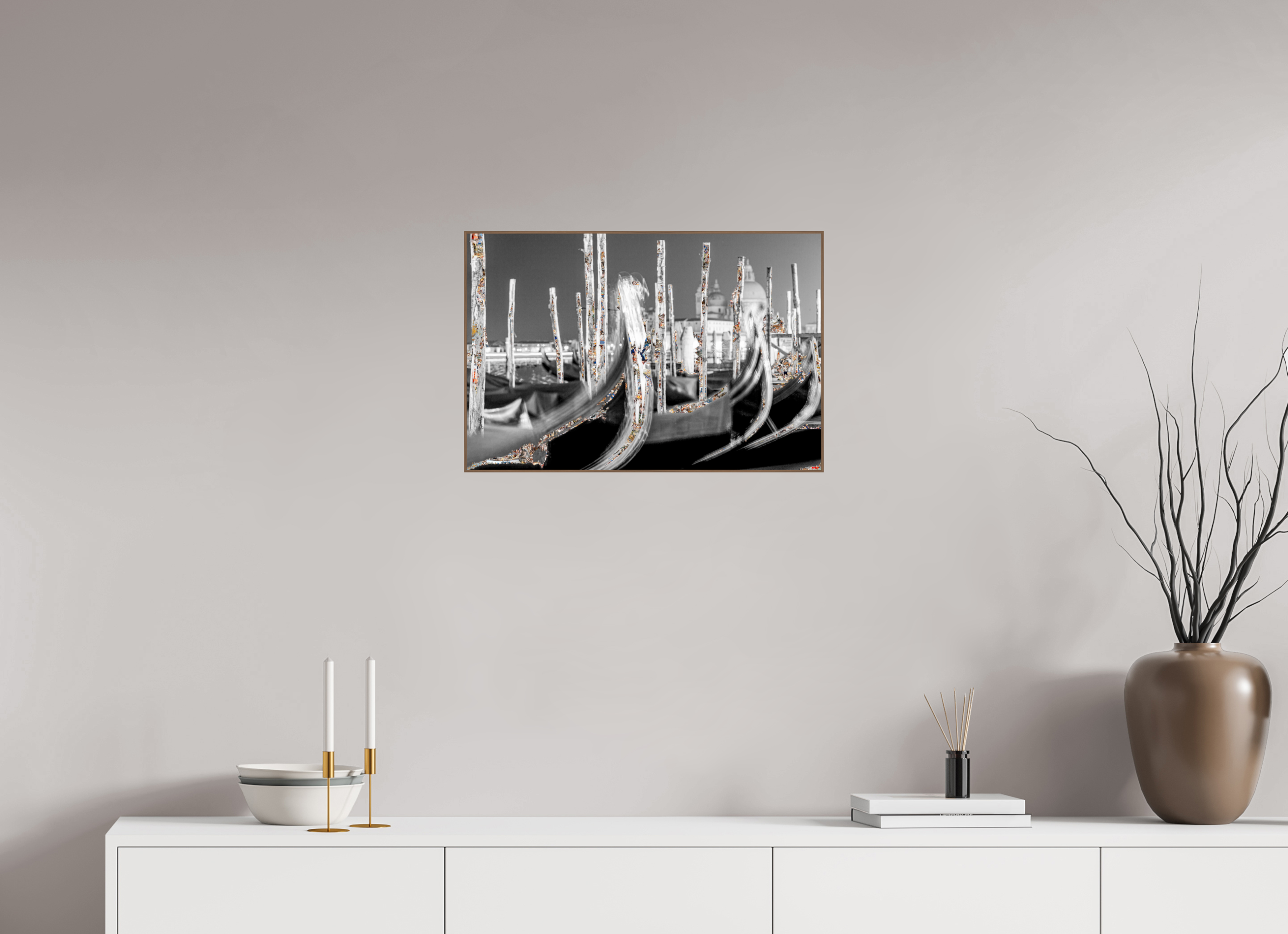 60 x 40 cm, Foto in ArtBox aus Massivholz Nussbaum RED³ HP Alina I