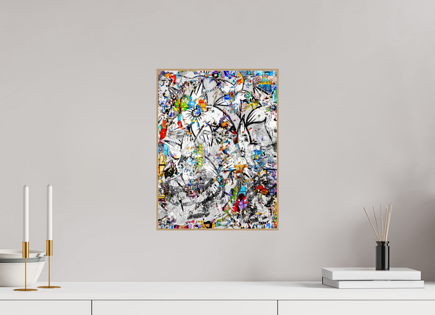 30 x 40 cm, Foto in ArtBox aus Massivholz Eiche natur RED³ SCSI Miraaj III