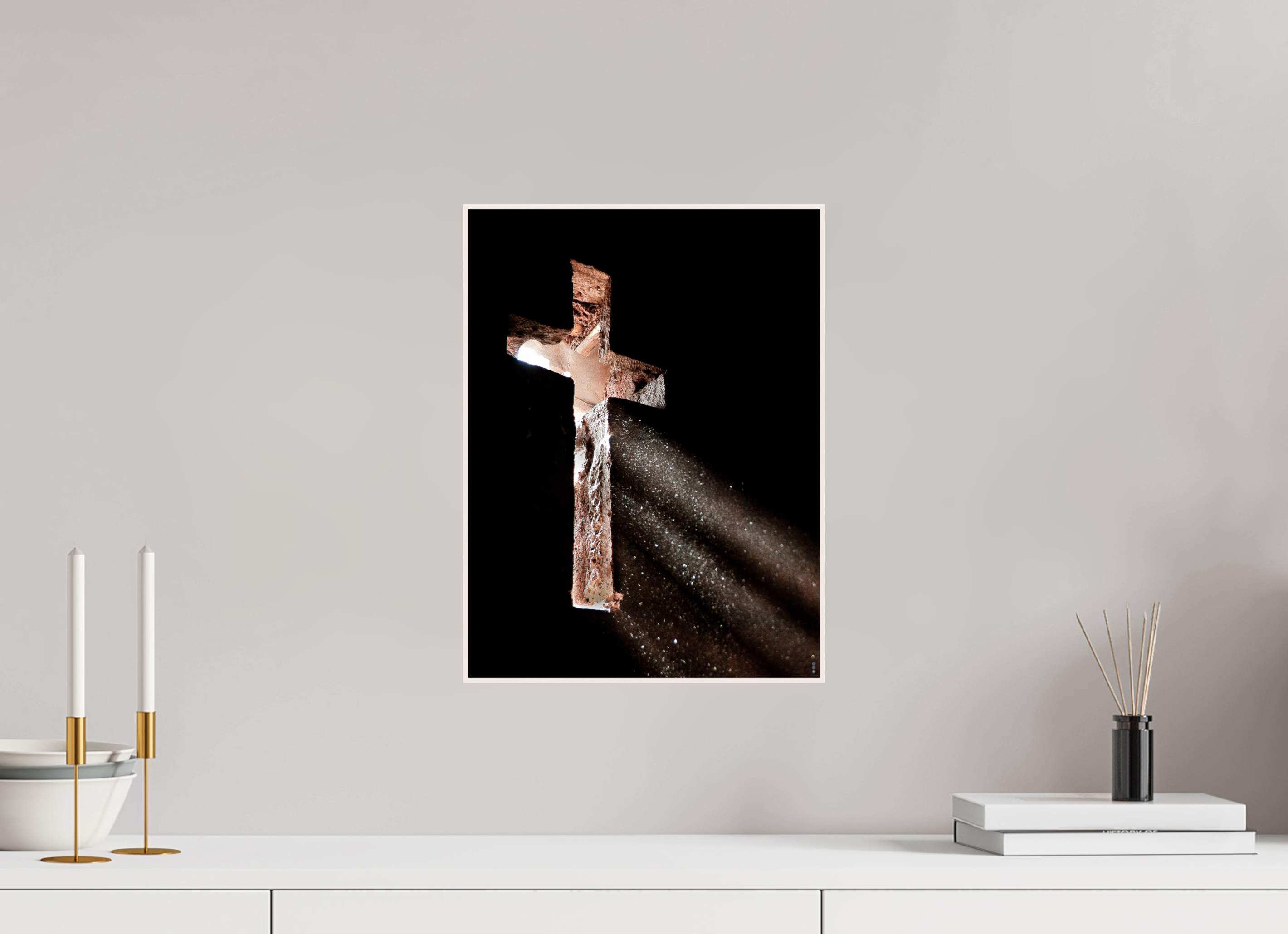 30 x 40 cm, Foto in ArtBox aus Massivholz Ahorn weiß RED³ PH Moyale III