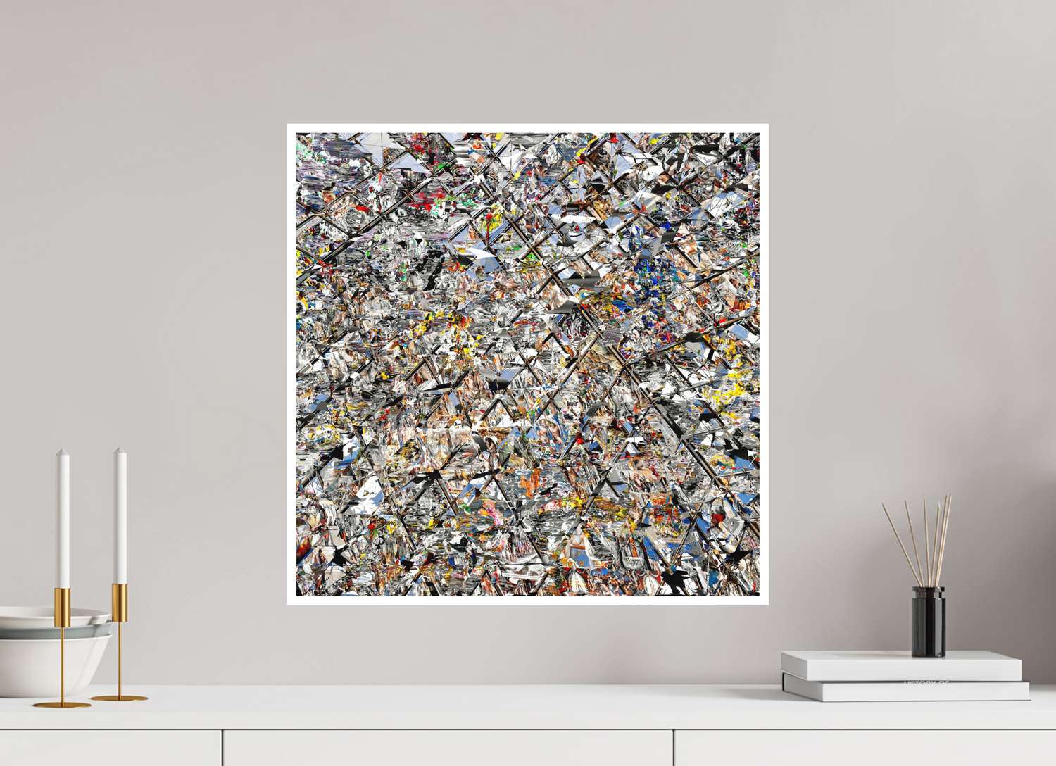 50 x 50 cm, Fine Art Print Hahnemühle William Turner RED³ HP Lacrimosa II