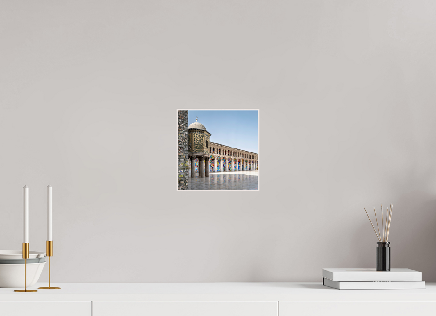 20 x 20 cm, Foto in ArtBox aus Massivholz Ahorn weiß RED³ SCSI Mazin II